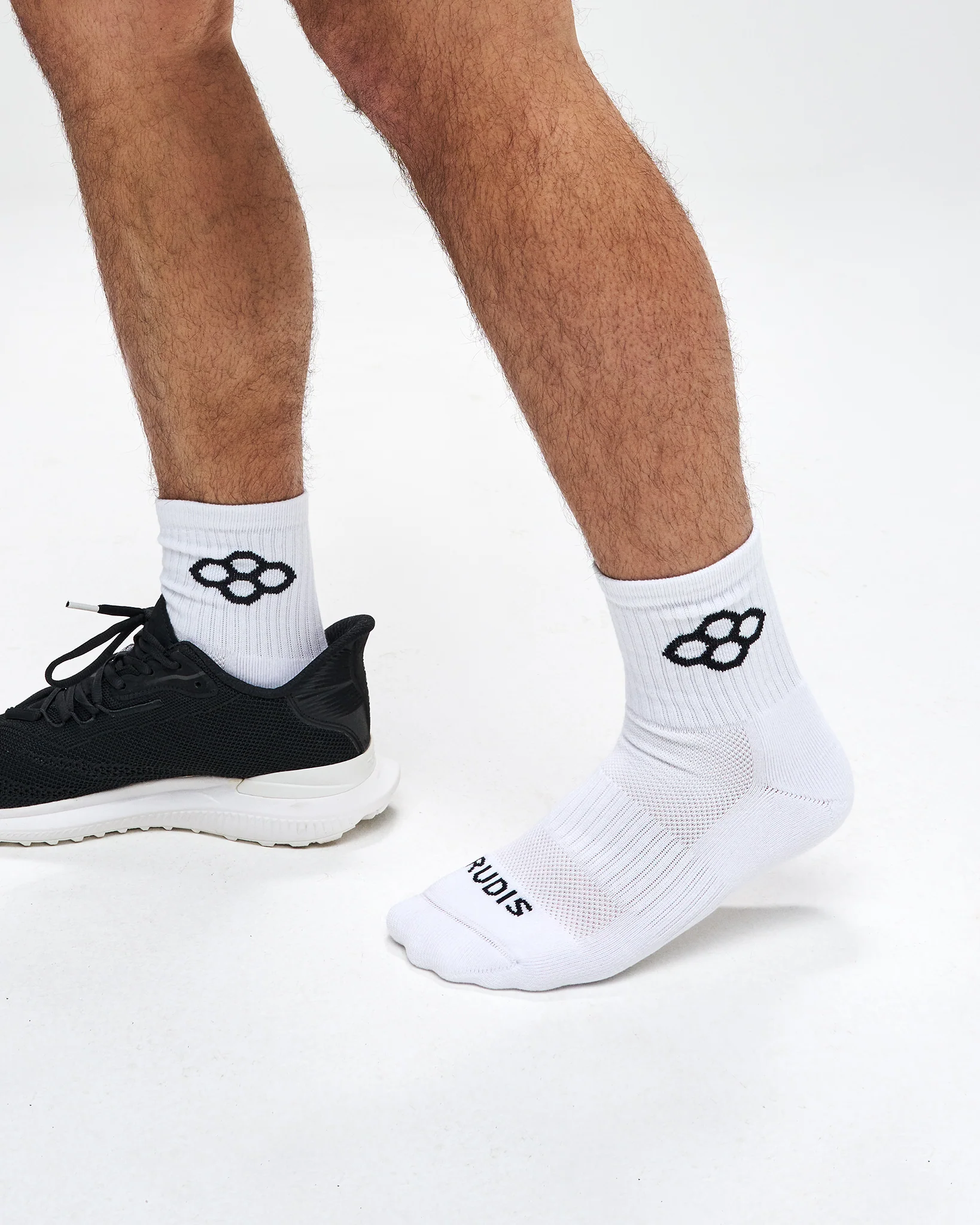 RUDIS Essential Hex Cushion Half Crew Socks (2 Pair)
