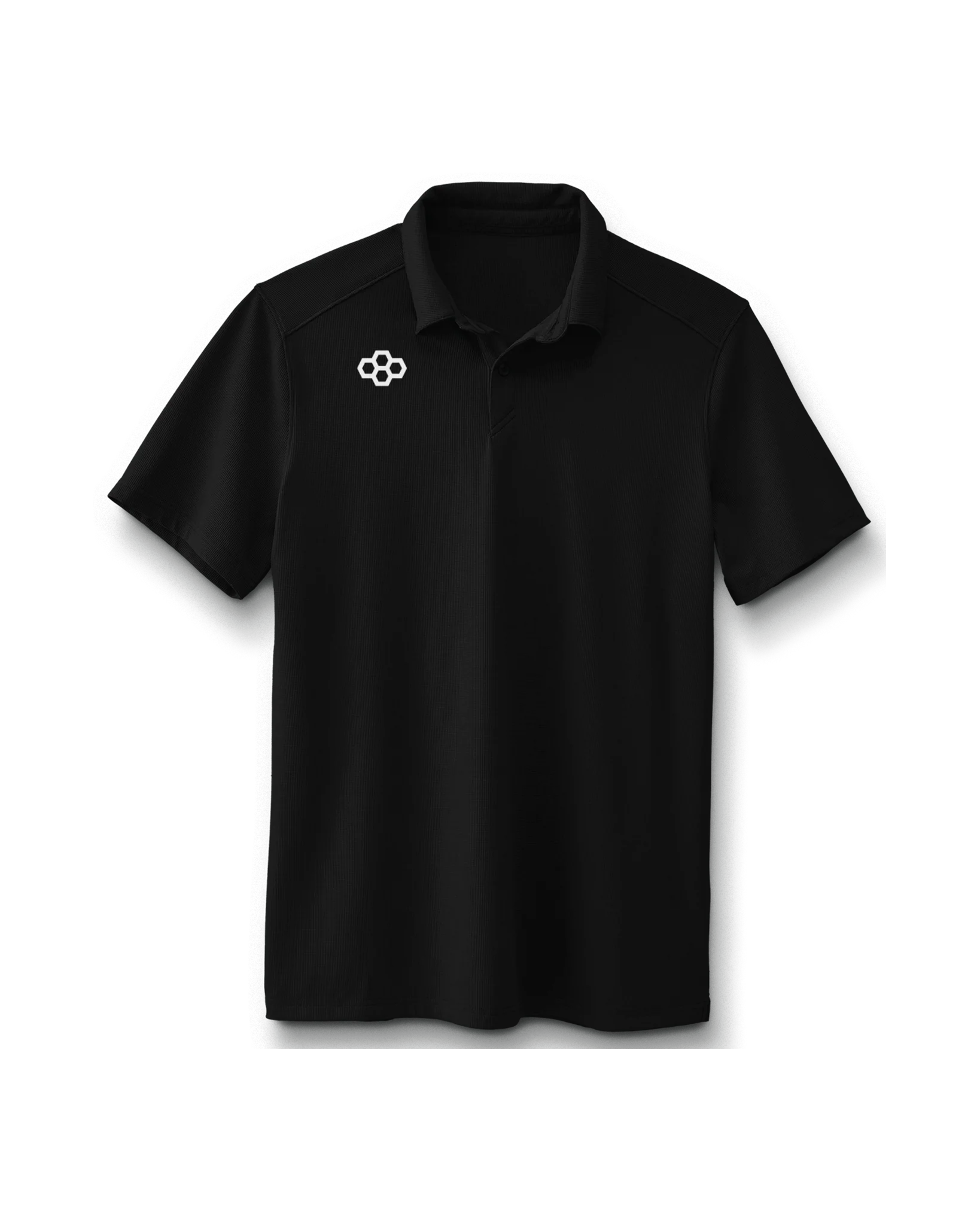 RUDIS Go-To Hex Polo - Black
