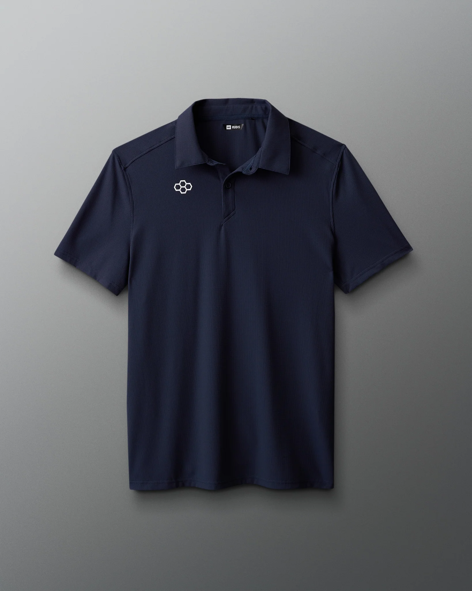 RUDIS Go-To Hex Polo - Navy
