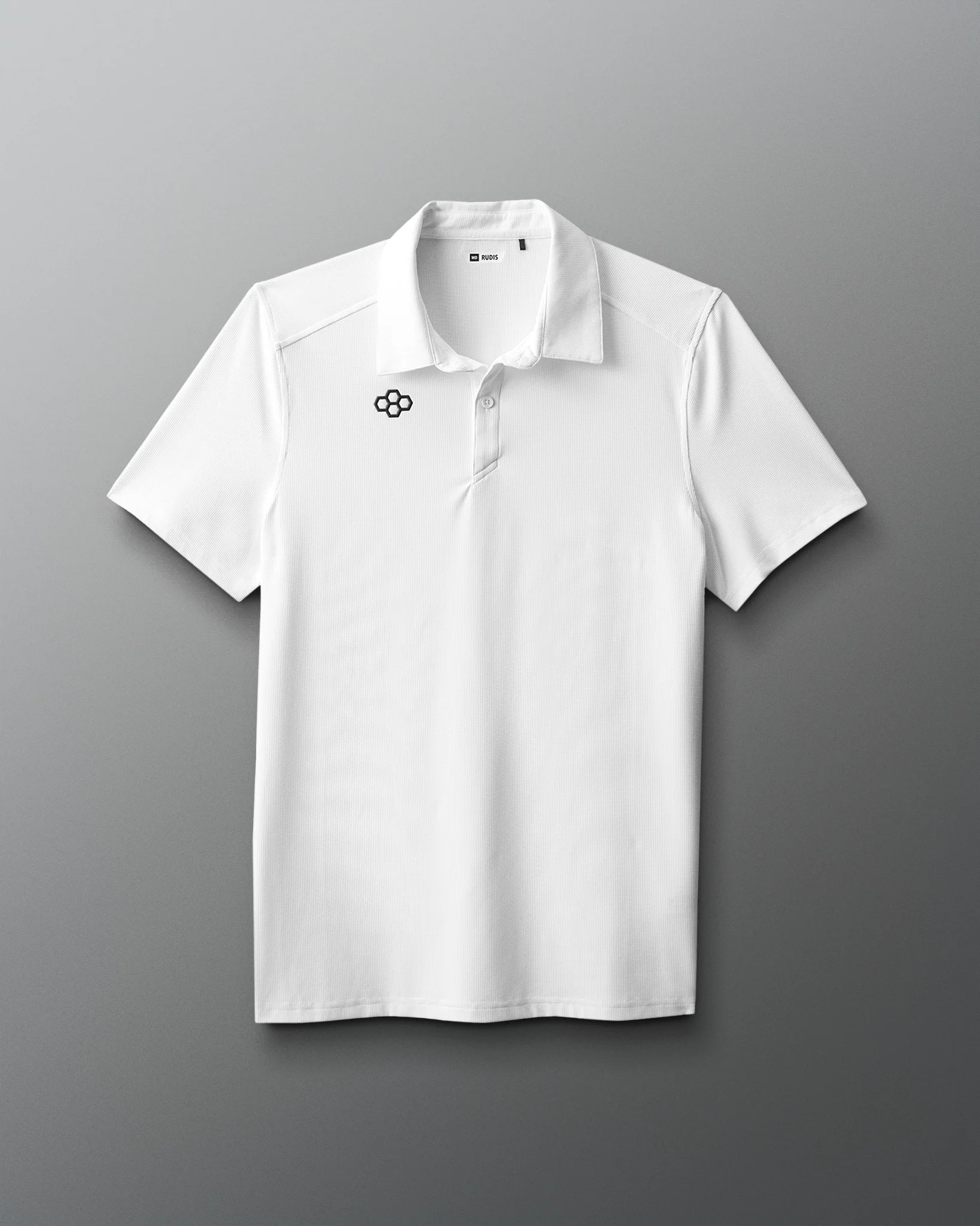 RUDIS Go-To Hex Polo - White - Image 2