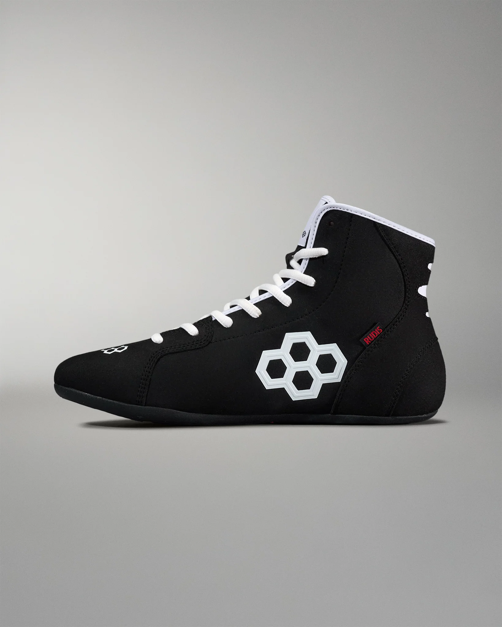 RUDIS International Adult Wrestling Shoes - Black/White - Image 4