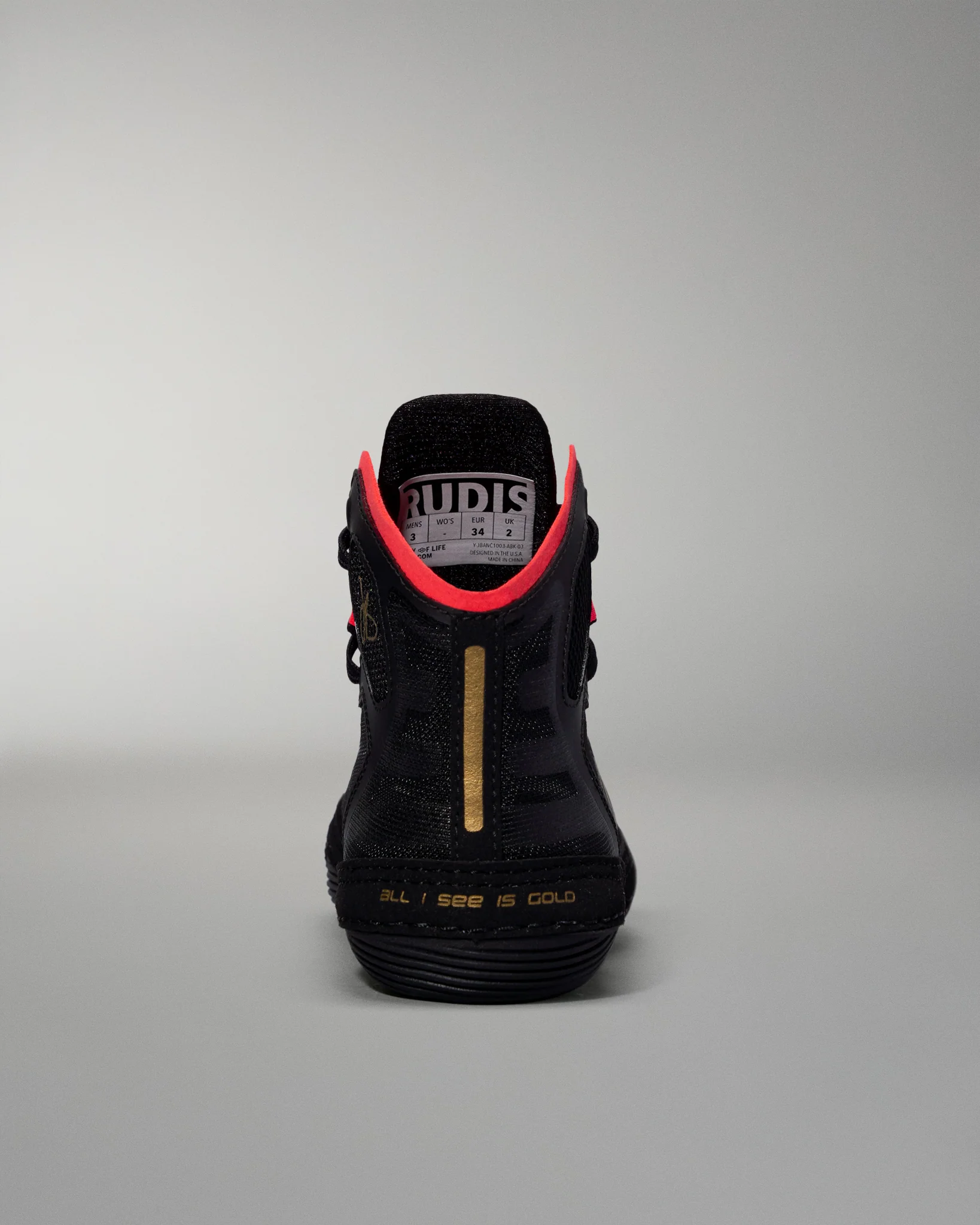 RUDIS JB-UltraLITE Youth Wrestling Shoes - ALLISEEISGOLD - Image 5