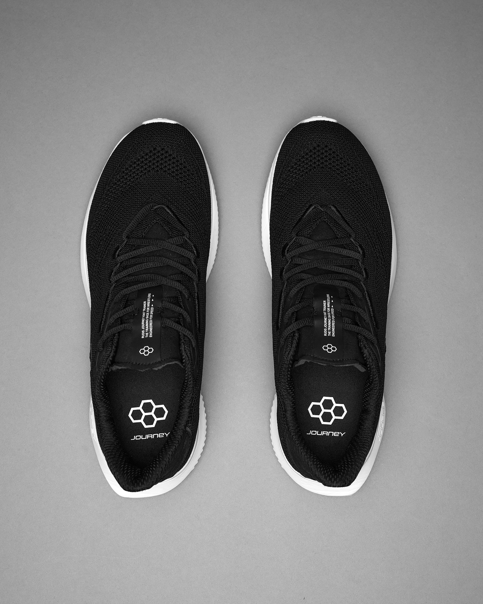 RUDIS Journey Knit Adult Training Shoes - Black - Image 3