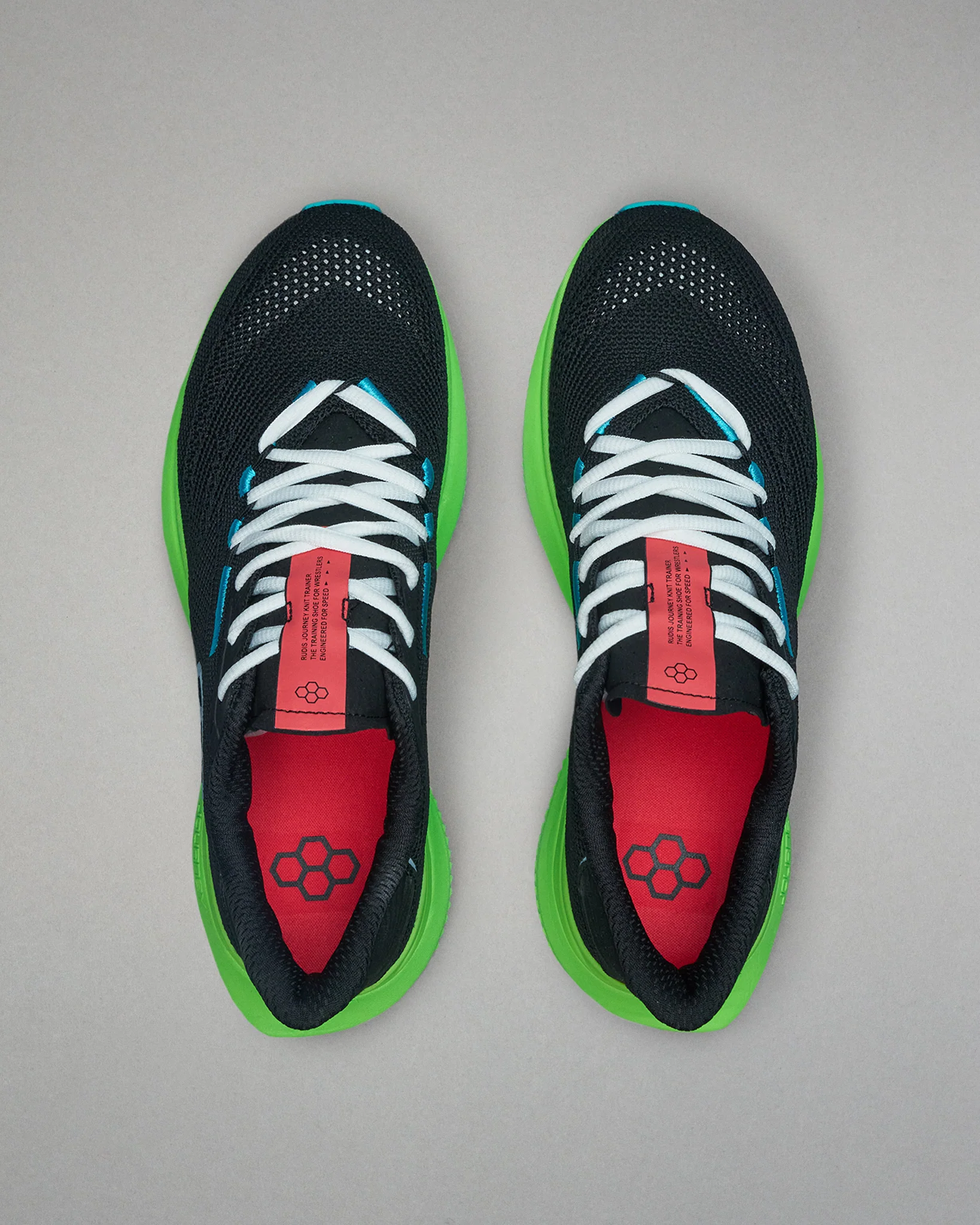 RUDIS Journey Knit Adult Training Shoes - Electric Green - Image 4