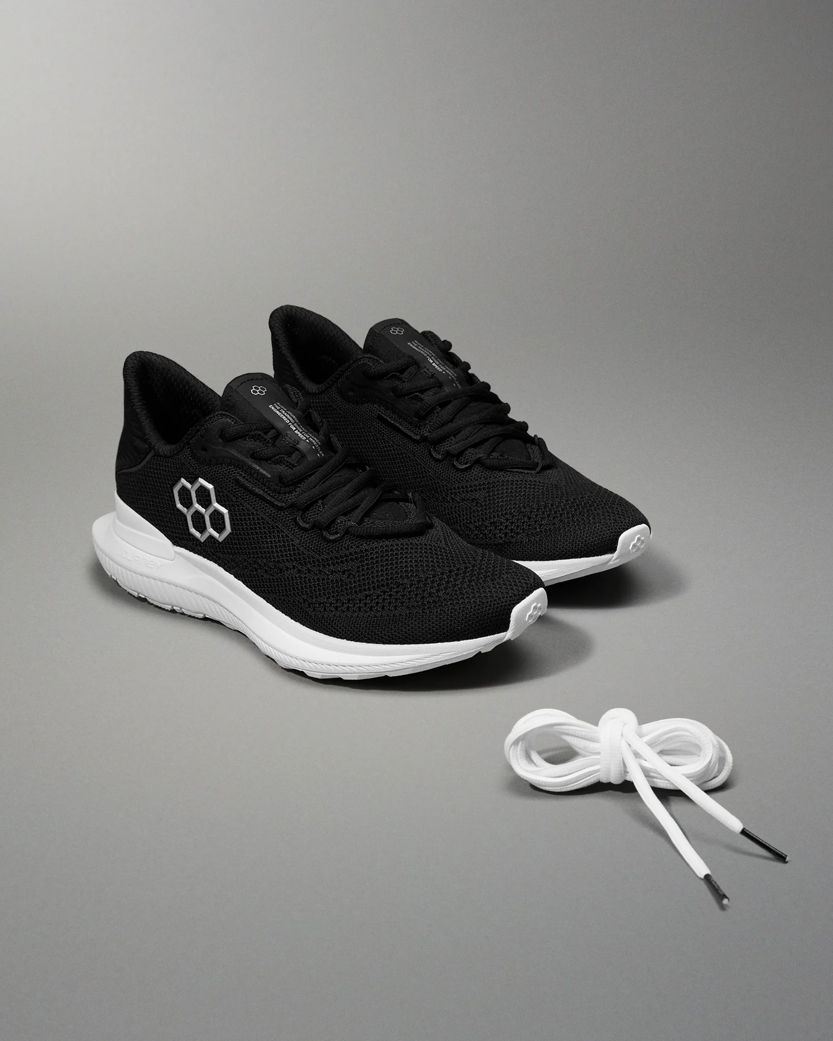 RUDIS Journey Knit Adult Training Shoes - Midnight White - Image 6
