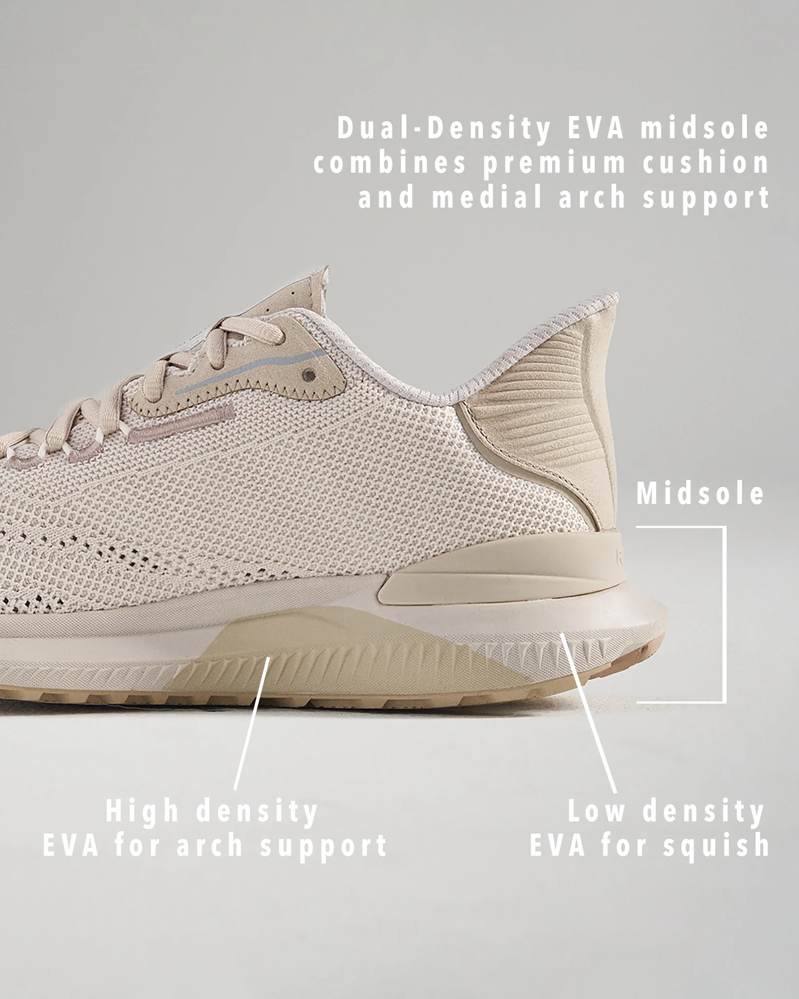 RUDIS Journey Knit Adult Training Shoes - Moonbeam - Image 8
