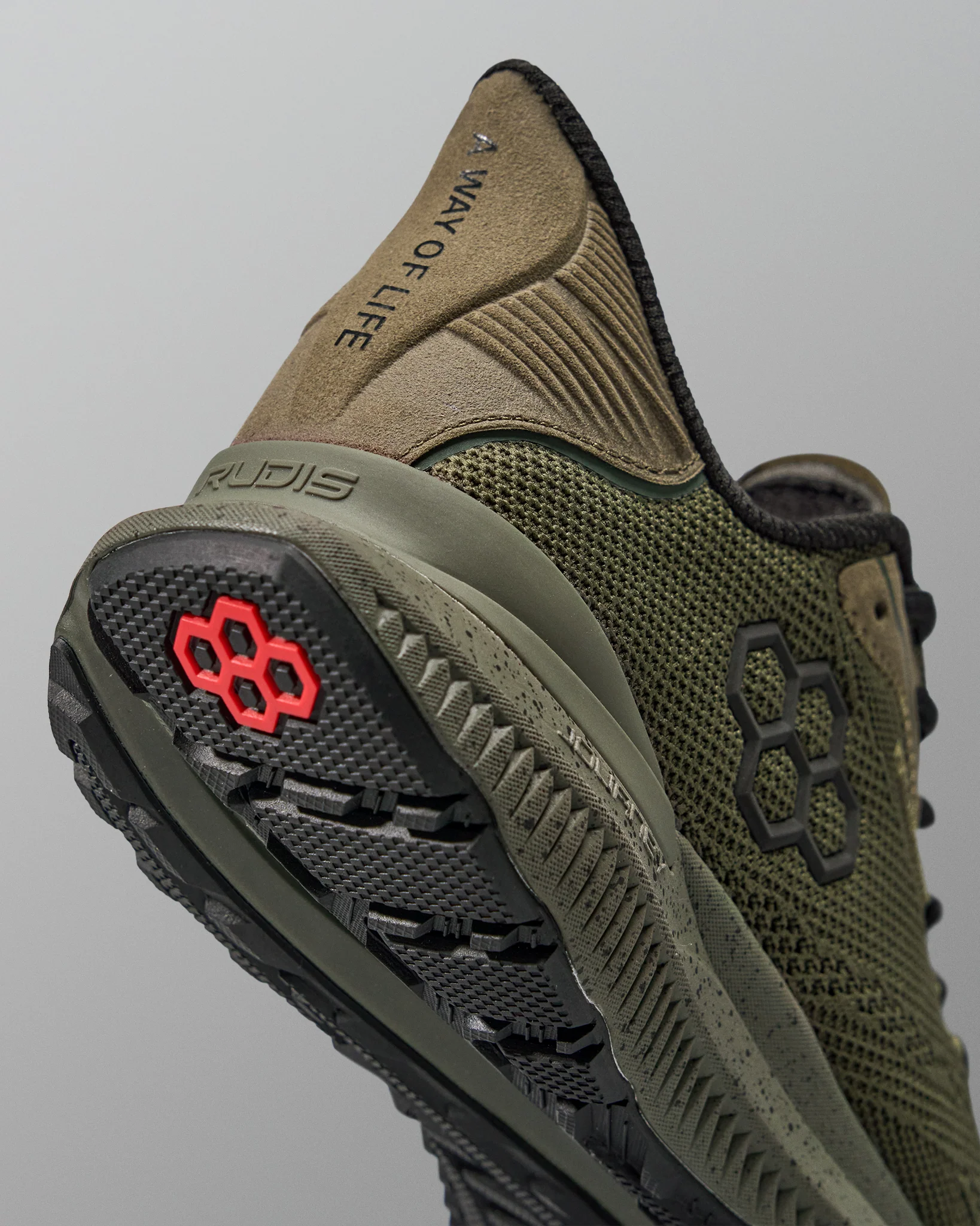 RUDIS Journey Knit Adult Training Shoes - Ranger Green - Image 6