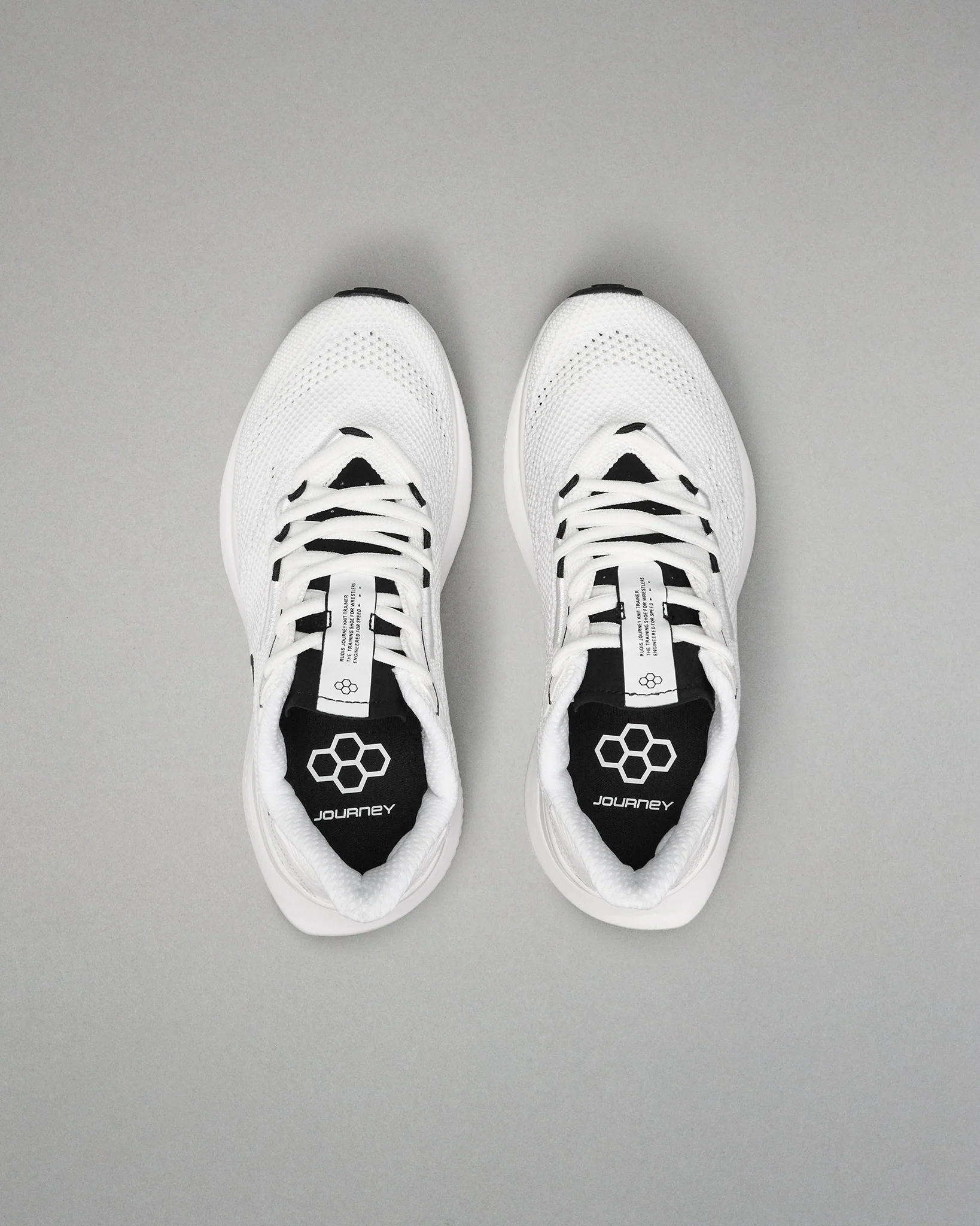 RUDIS Journey Knit Youth Training Shoes - White/Neon - Image 5