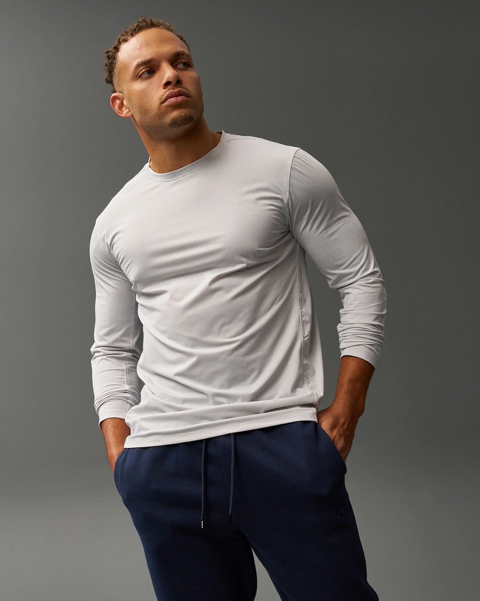 RUDIS Performance Heather Long Sleeve - Heather Lunar