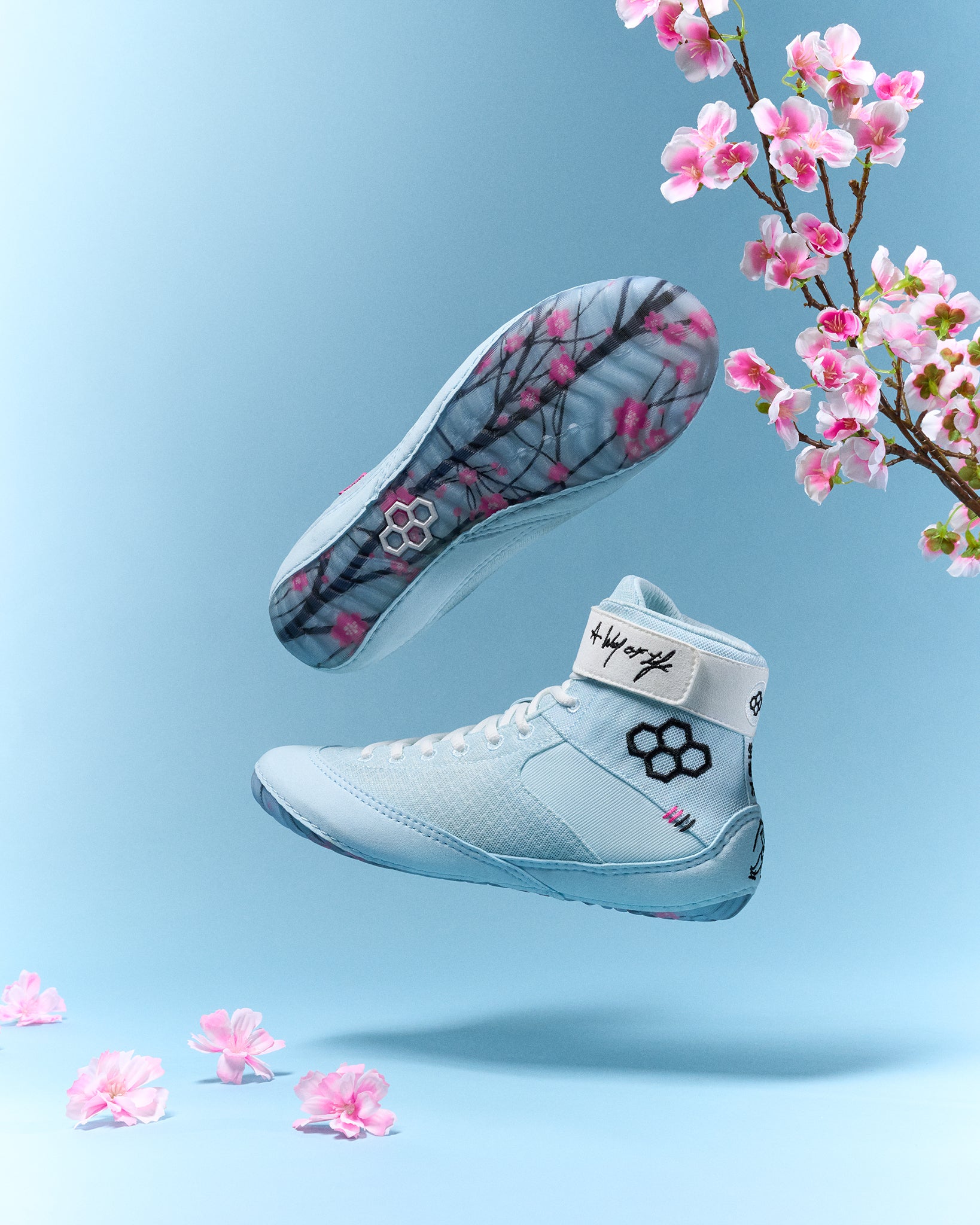 RUDIS Samurai Speed Adult Wrestling Shoes - Cherry Blossom - Image 2