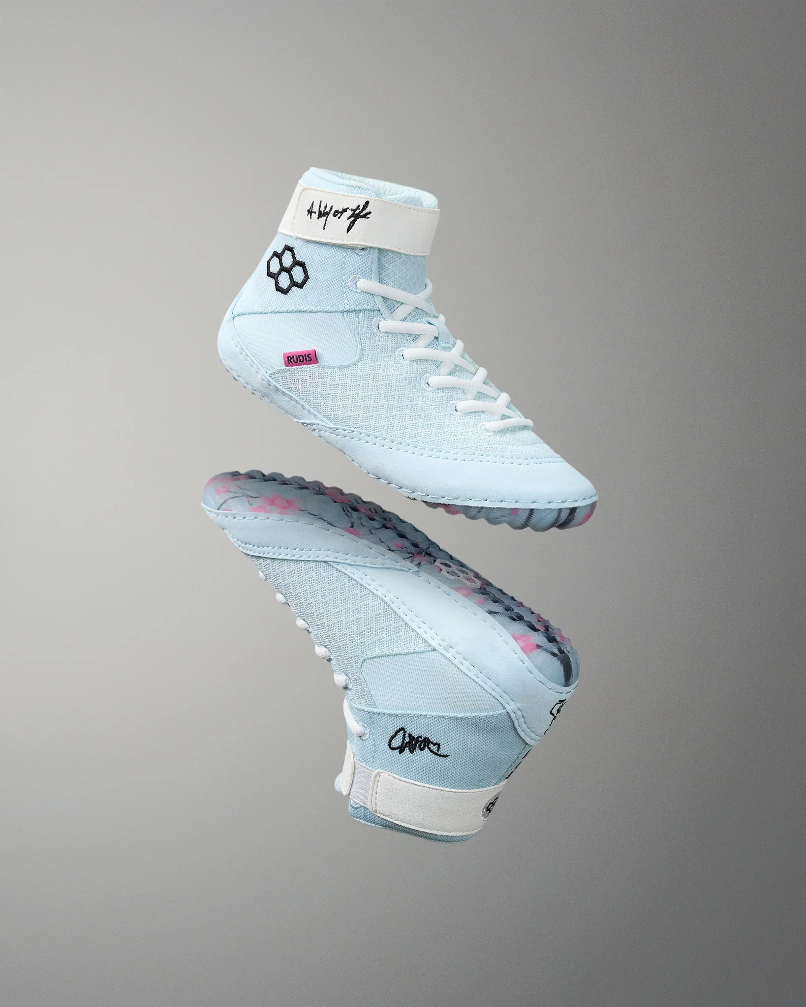 RUDIS Samurai Speed Youth Wrestling Shoes - Cherry Blossom