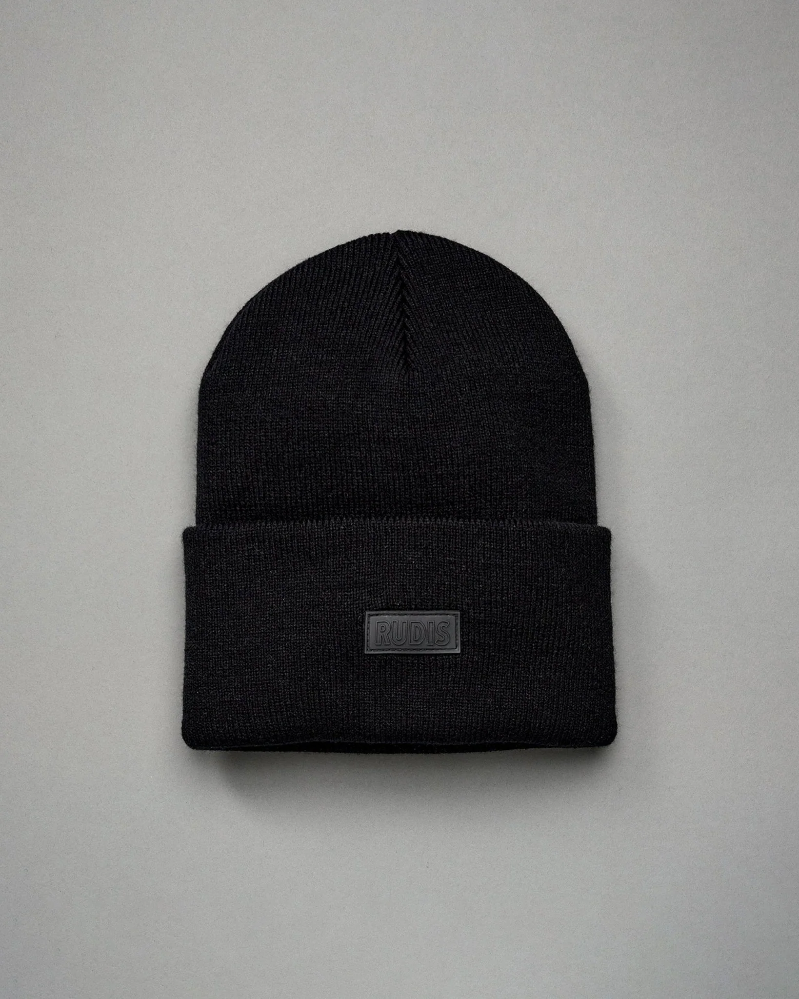 RUDIS Silicone Patch Foldover Beanie - Image 3