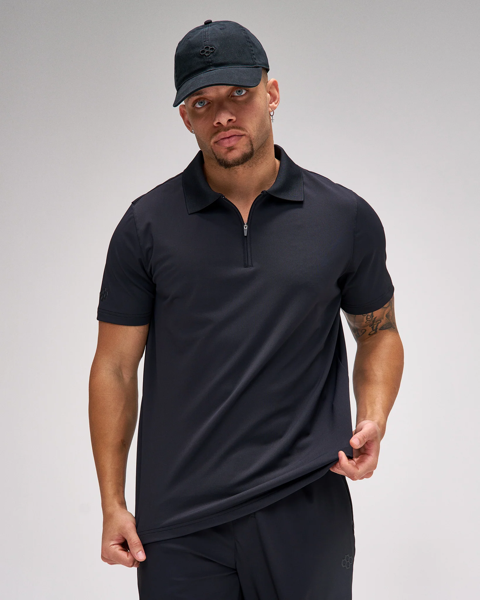 RUDIS Stretch Pique Zip Polo