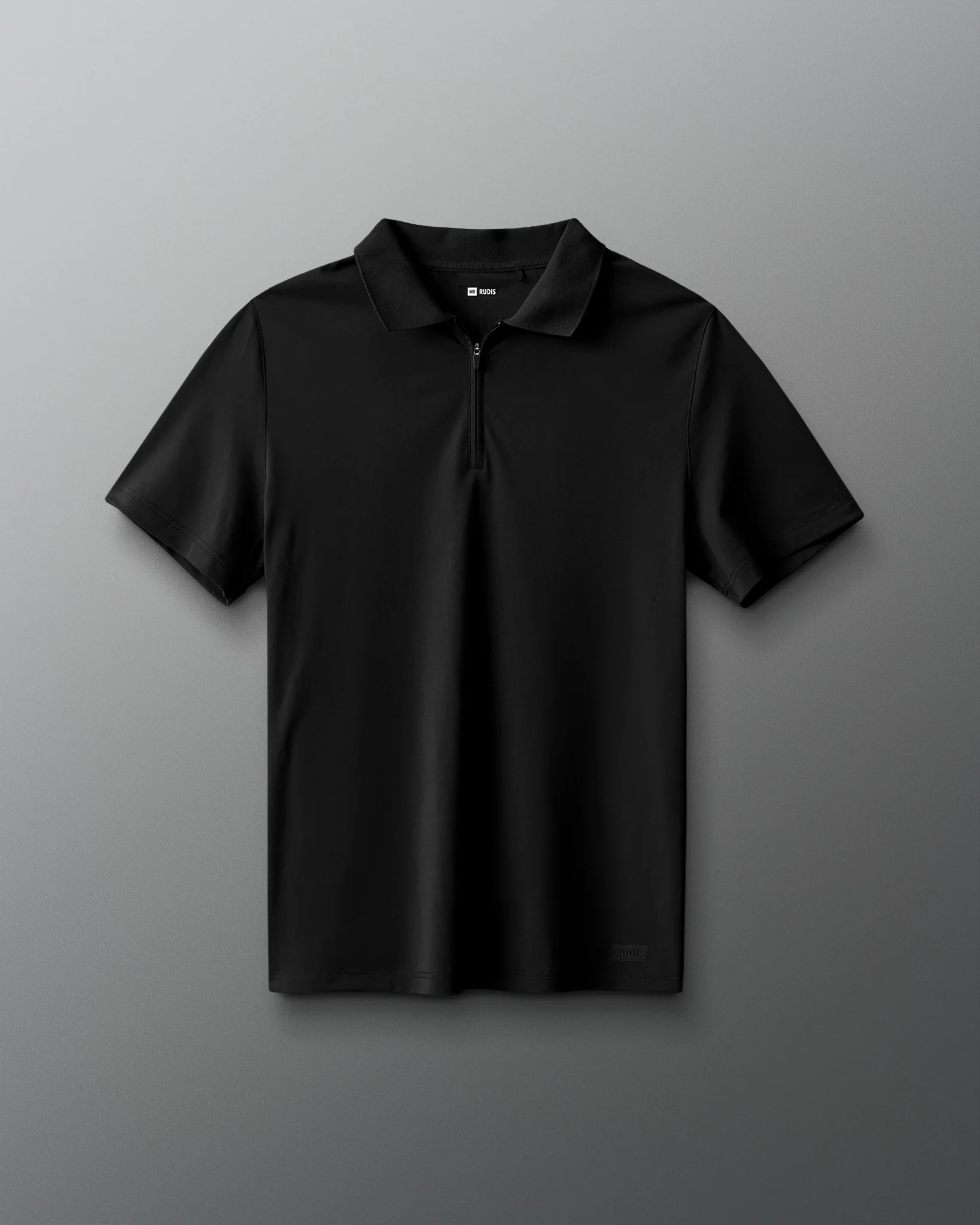 RUDIS Stretch Pique Zip Polo - Image 3