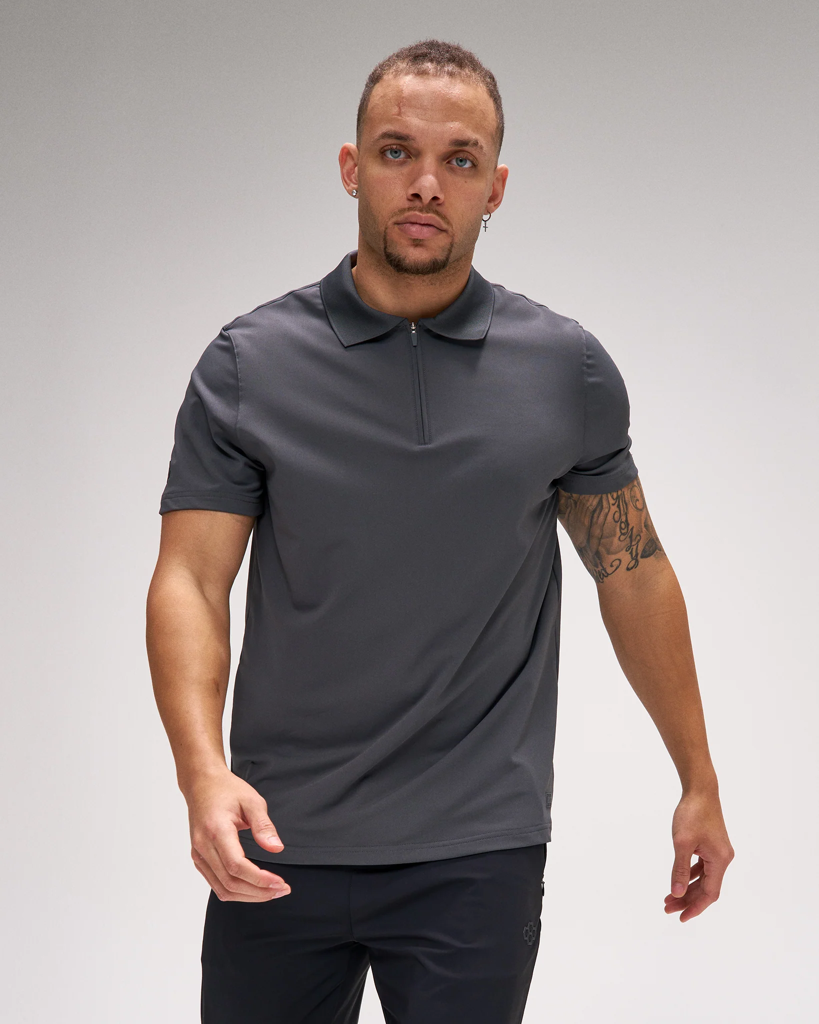 RUDIS Stretch Pique Zip Polo - Image 5