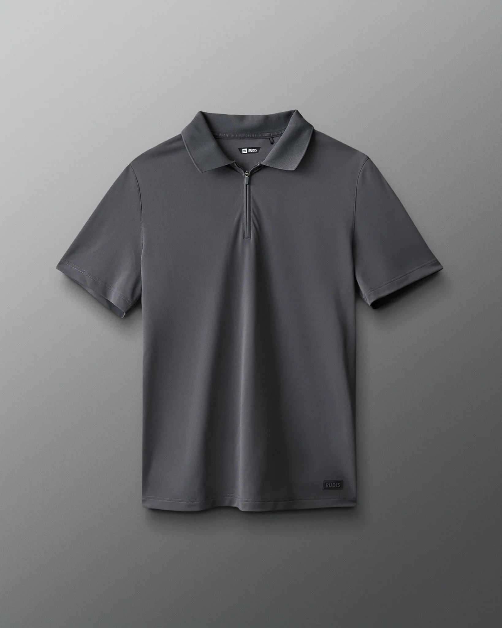 RUDIS Stretch Pique Zip Polo - Image 7