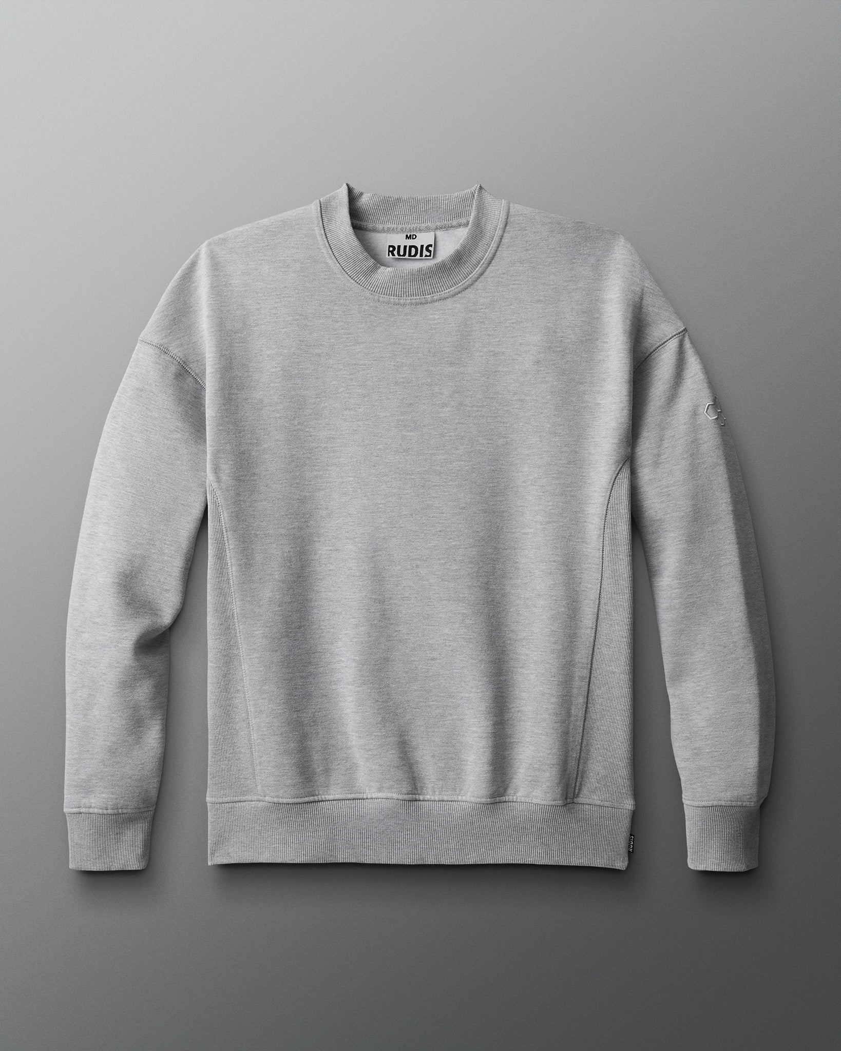 RUDIS Titan Heavyweight Fleece Crewneck - Athletic Gray - Image 4