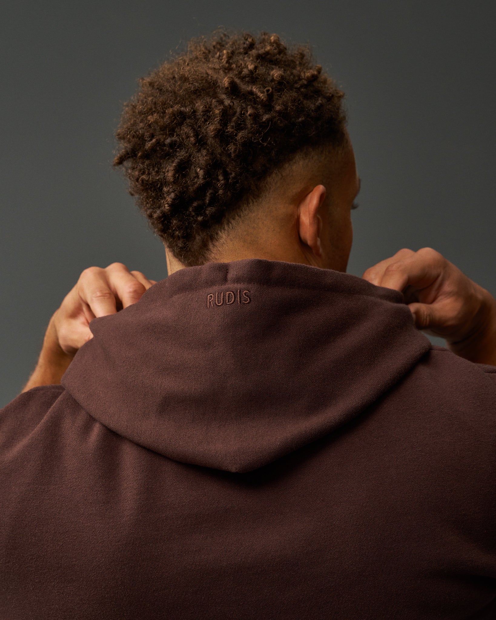 RUDIS Titan Heavyweight Fleece Hoodie - Ground Coffee - Image 3