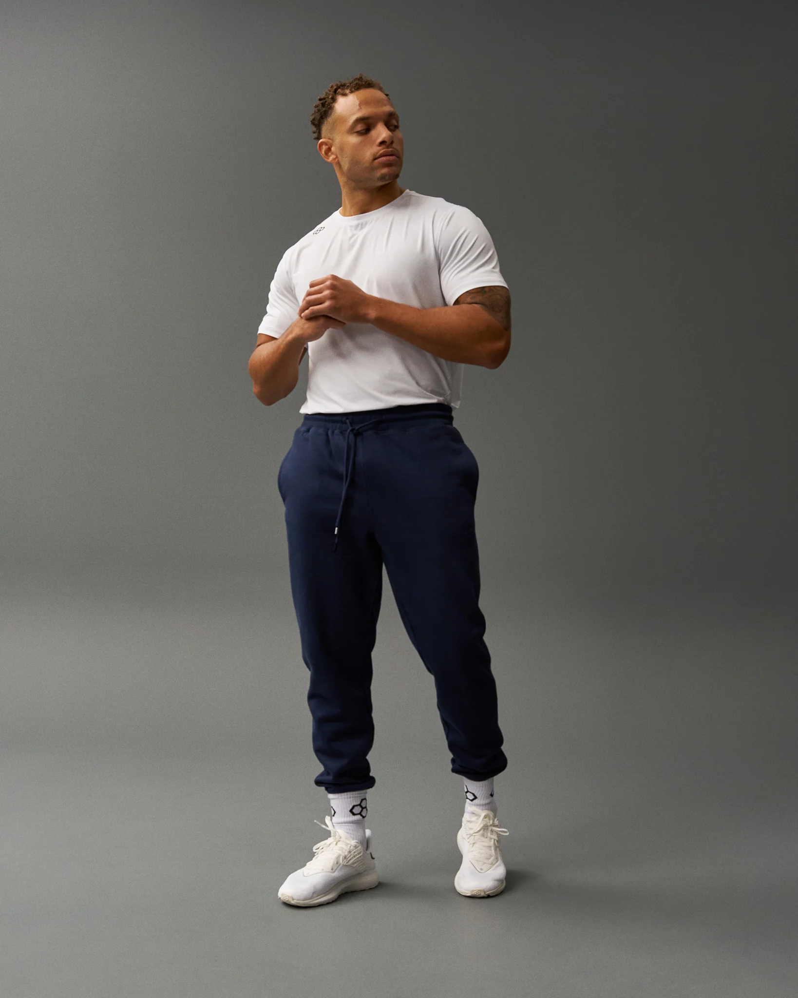 RUDIS Titan Heavyweight Fleece Jogger - Navy - Image 2