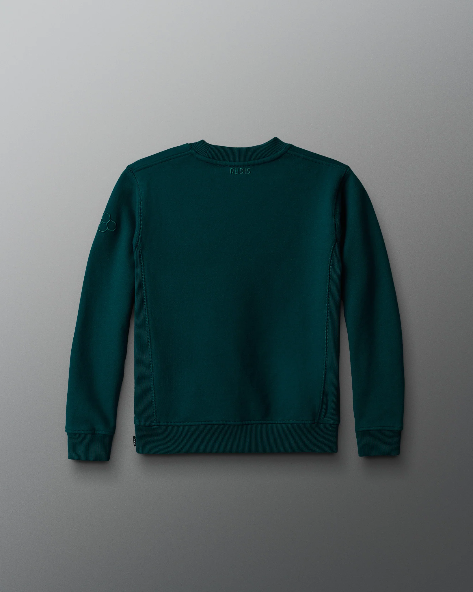 RUDIS Titan Heavyweight Fleece Youth Crewneck - Eagle Green - Image 2