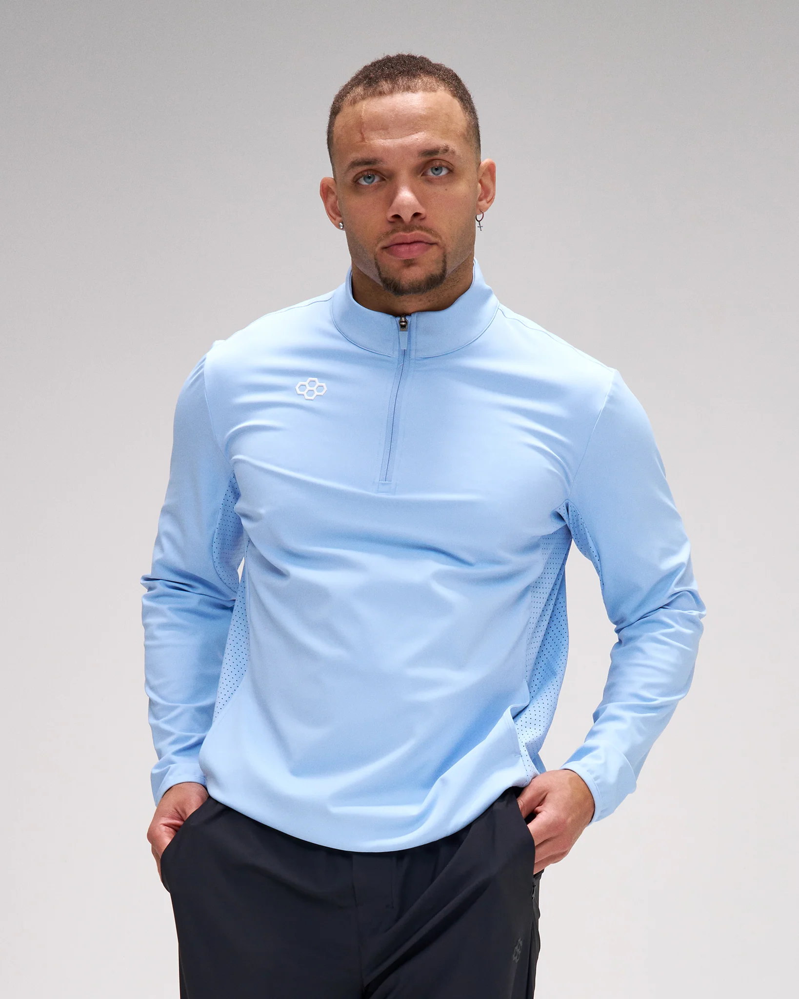 RUDIS Victory 1/4 Zip - Light Blue
