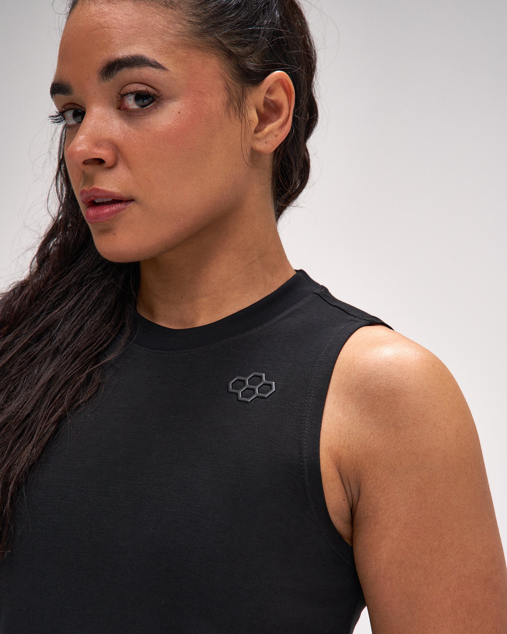 RUDIS Women's Hybrid Muscle Tank - Black - Image 3