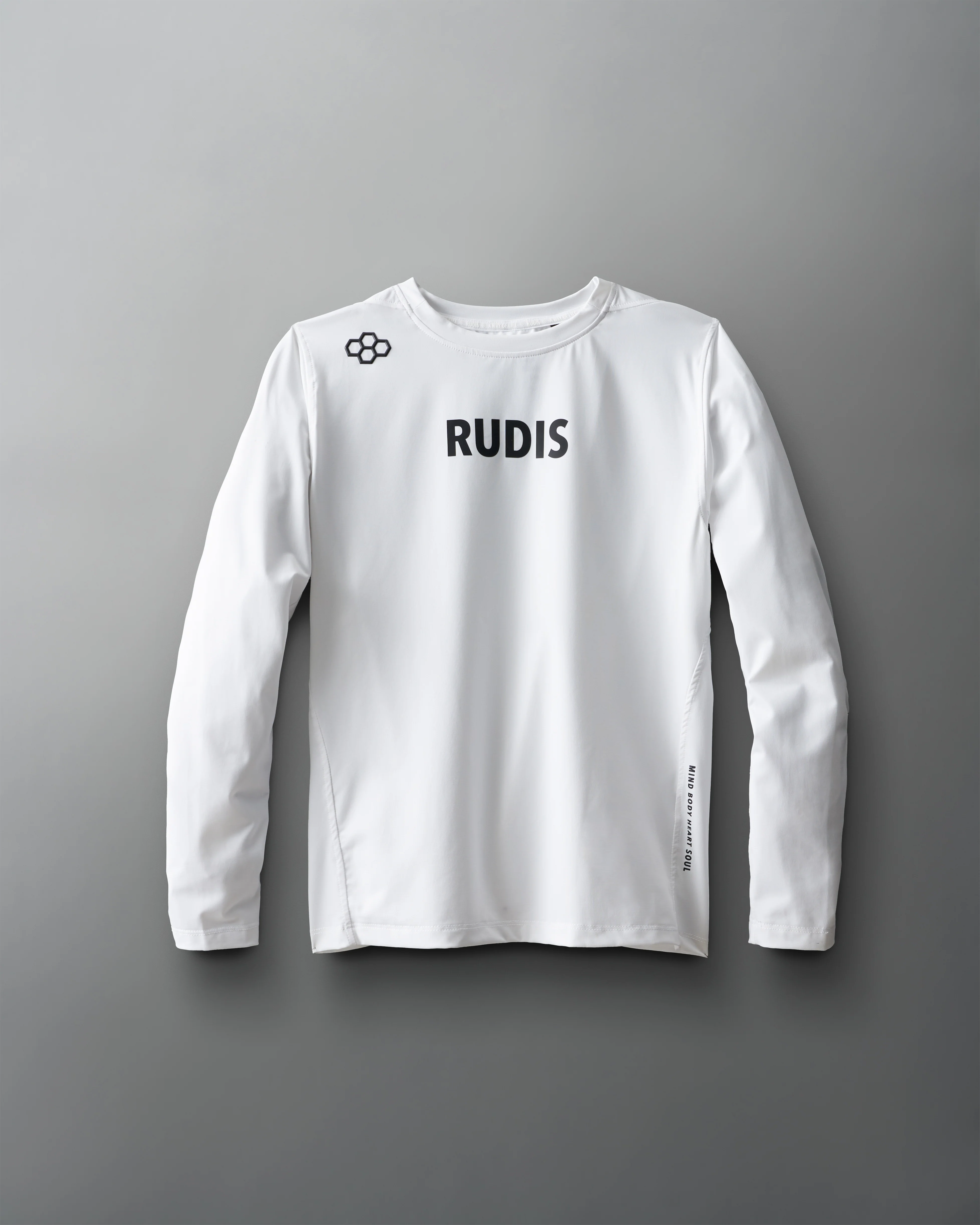 RUDIS Wordmark Performance Heather Youth Long Sleeve - Image 3