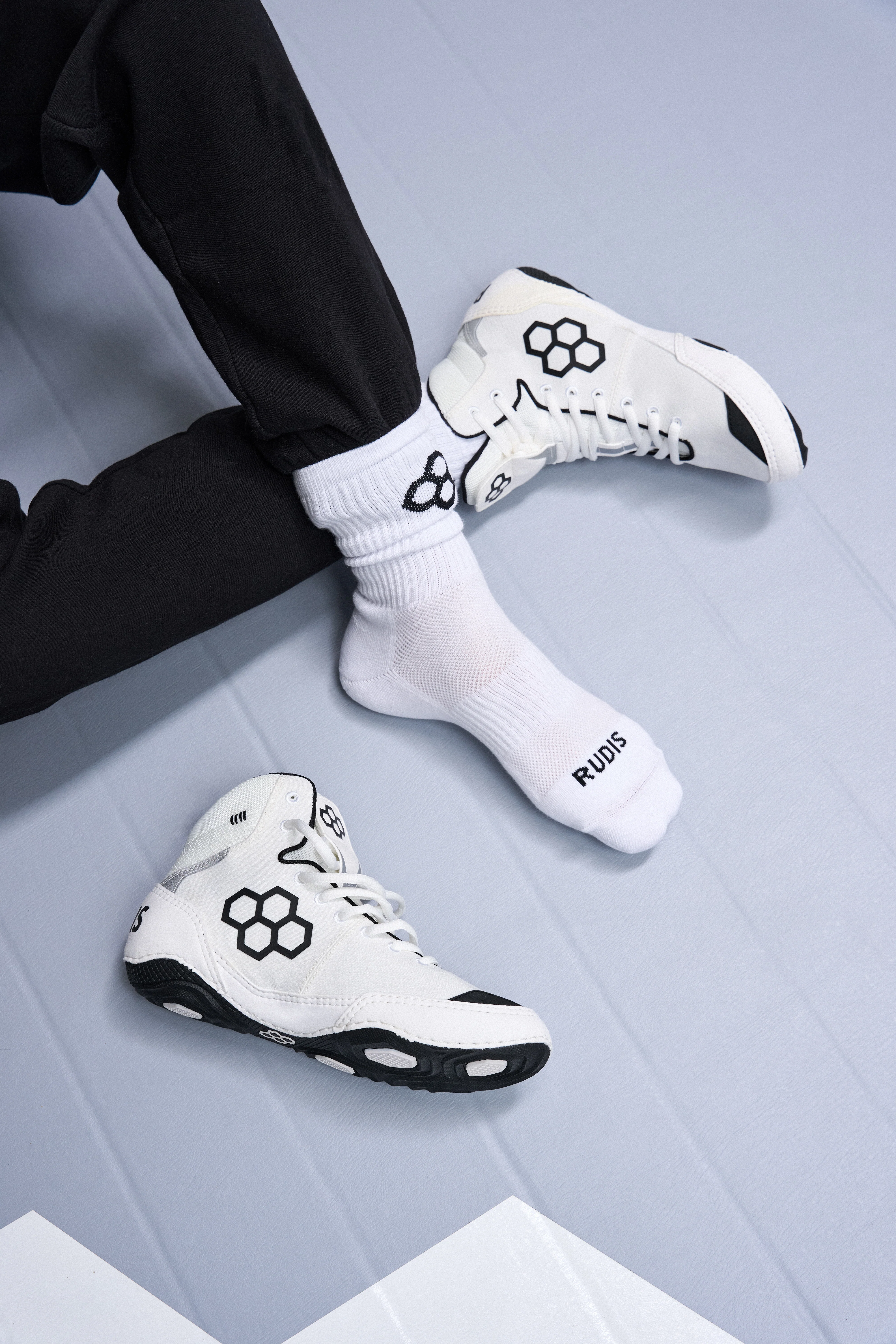 RUDIS Wrestling Cushion Crew Socks (2 Pair)
