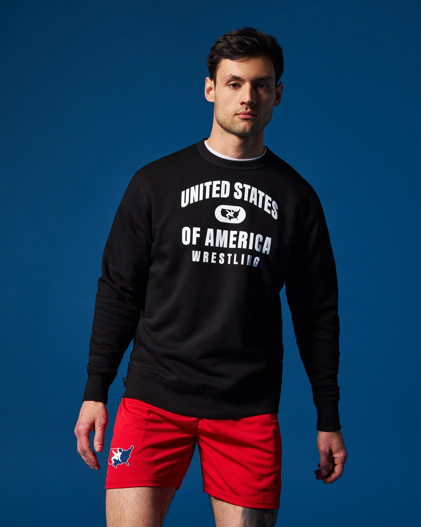 United States of America Wrestling Comfort Fleece Crewneck - Image 2
