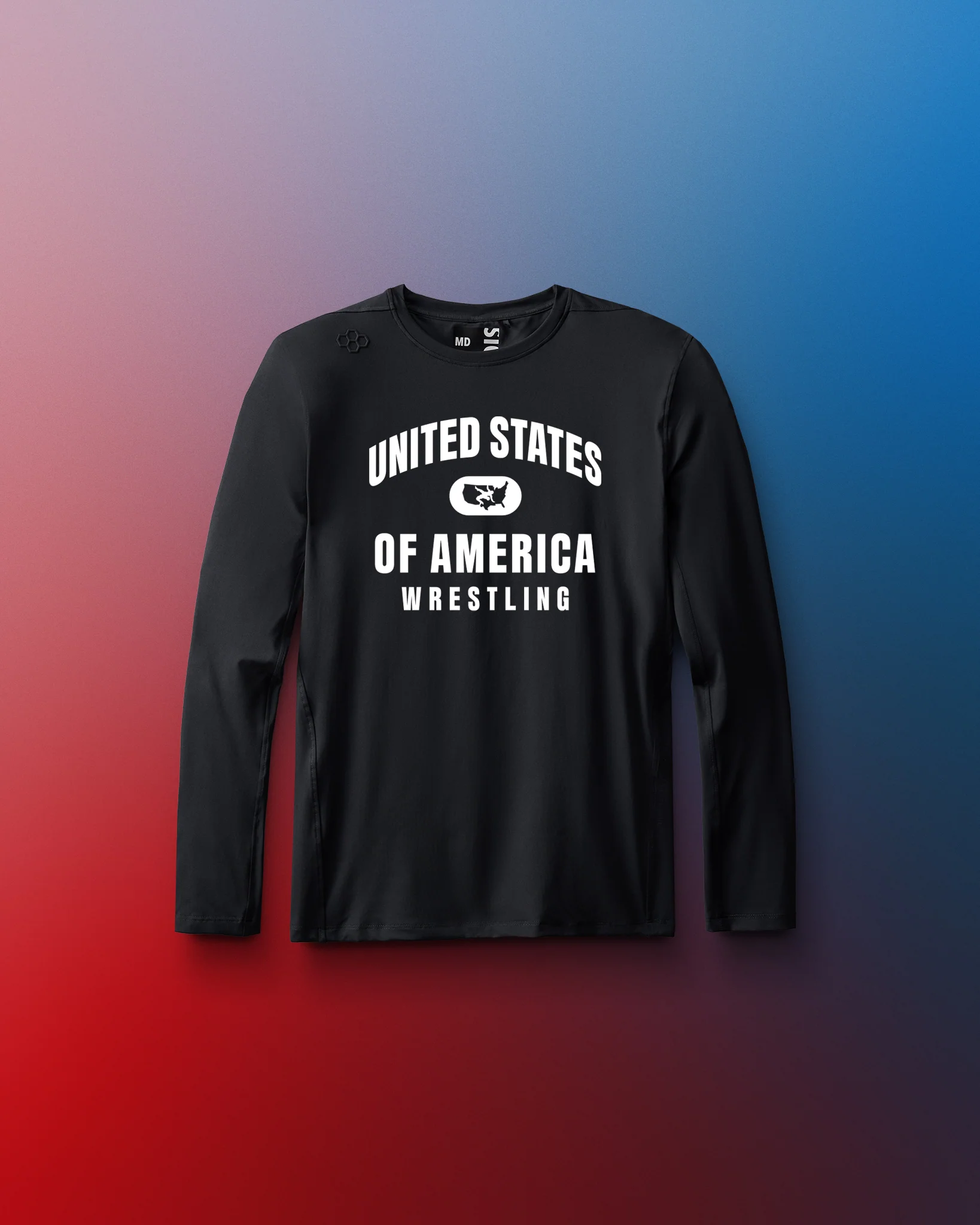 United States of America Wrestling Youth Performance Long Sleeve - Image 2