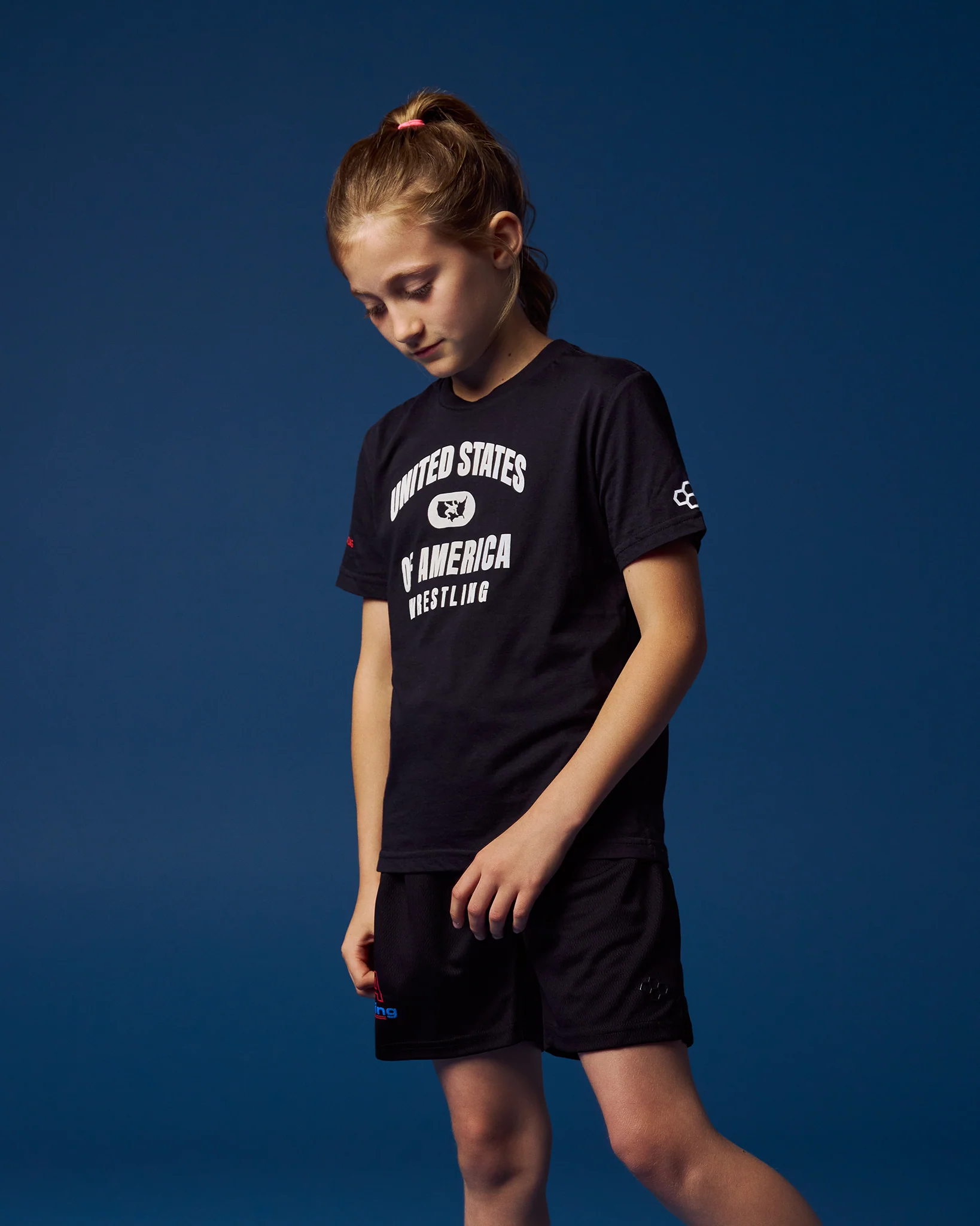 United States of America Wrestling Youth Super Soft T-Shirt - Image 2