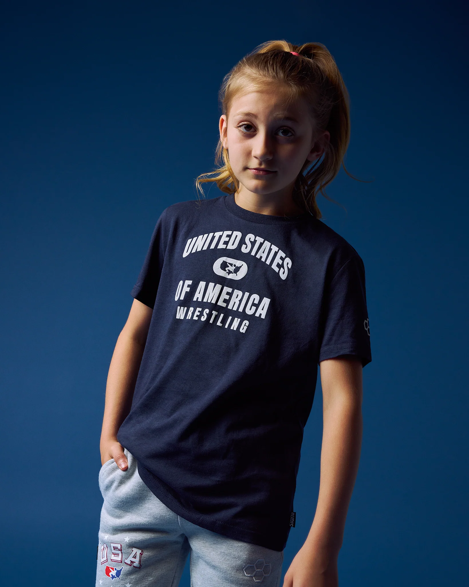 United States of America Wrestling Youth Super Soft T-Shirt - Image 8