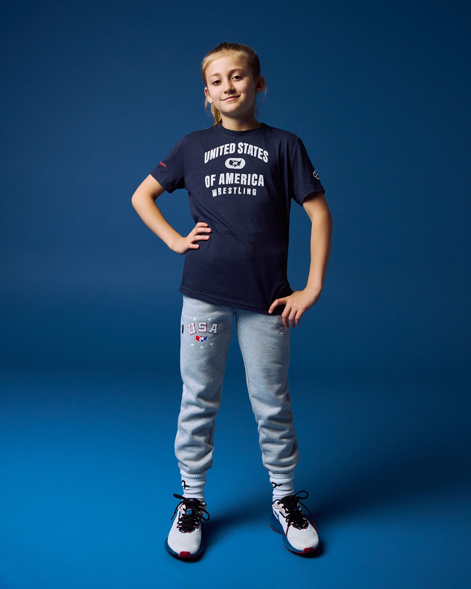 United States of America Wrestling Youth Super Soft T-Shirt - Image 9