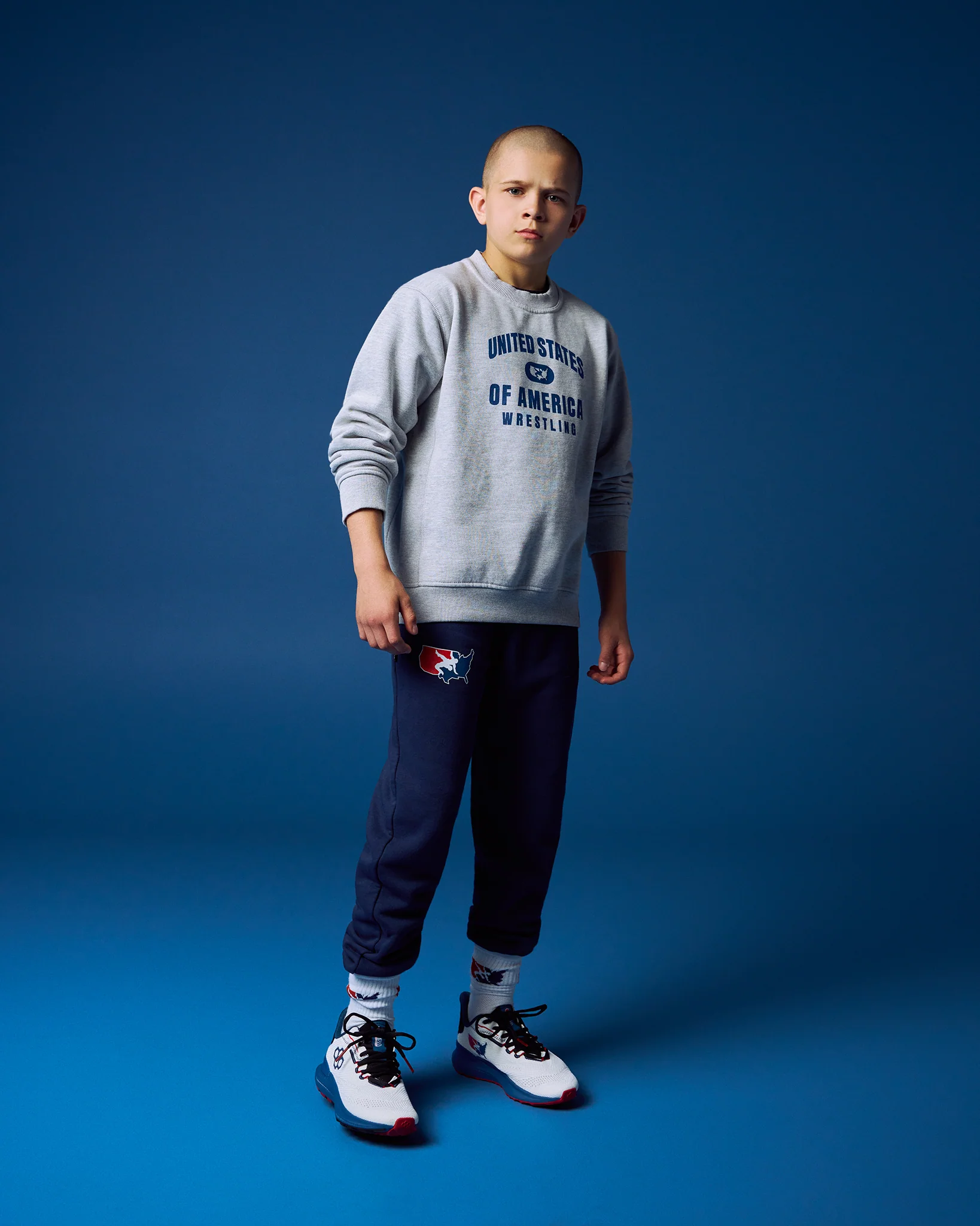 United States of America Wrestling Youth Titan Heavyweight Crewneck - Image 3