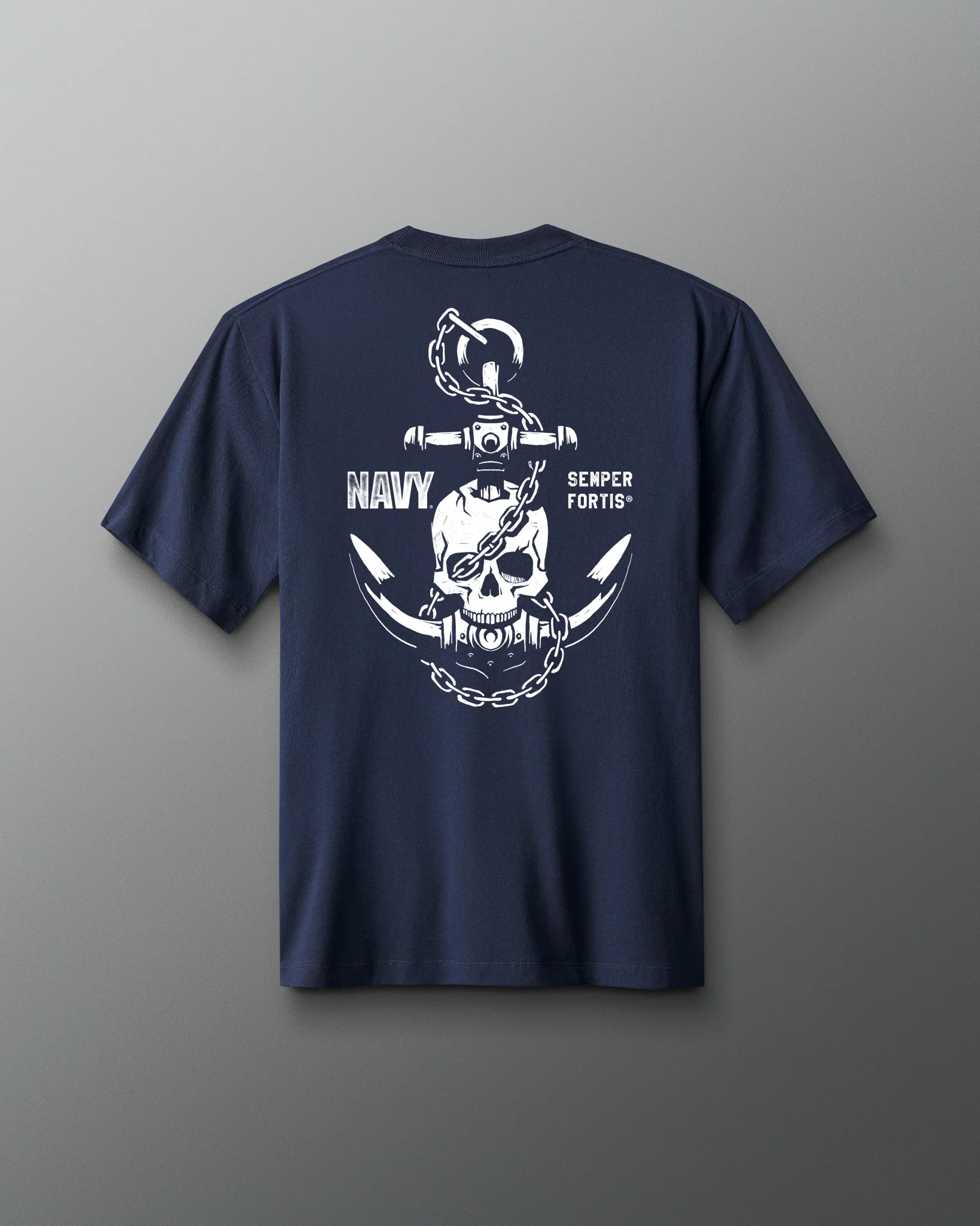 U.S. Navy Skull Heavyweight T-Shirt
