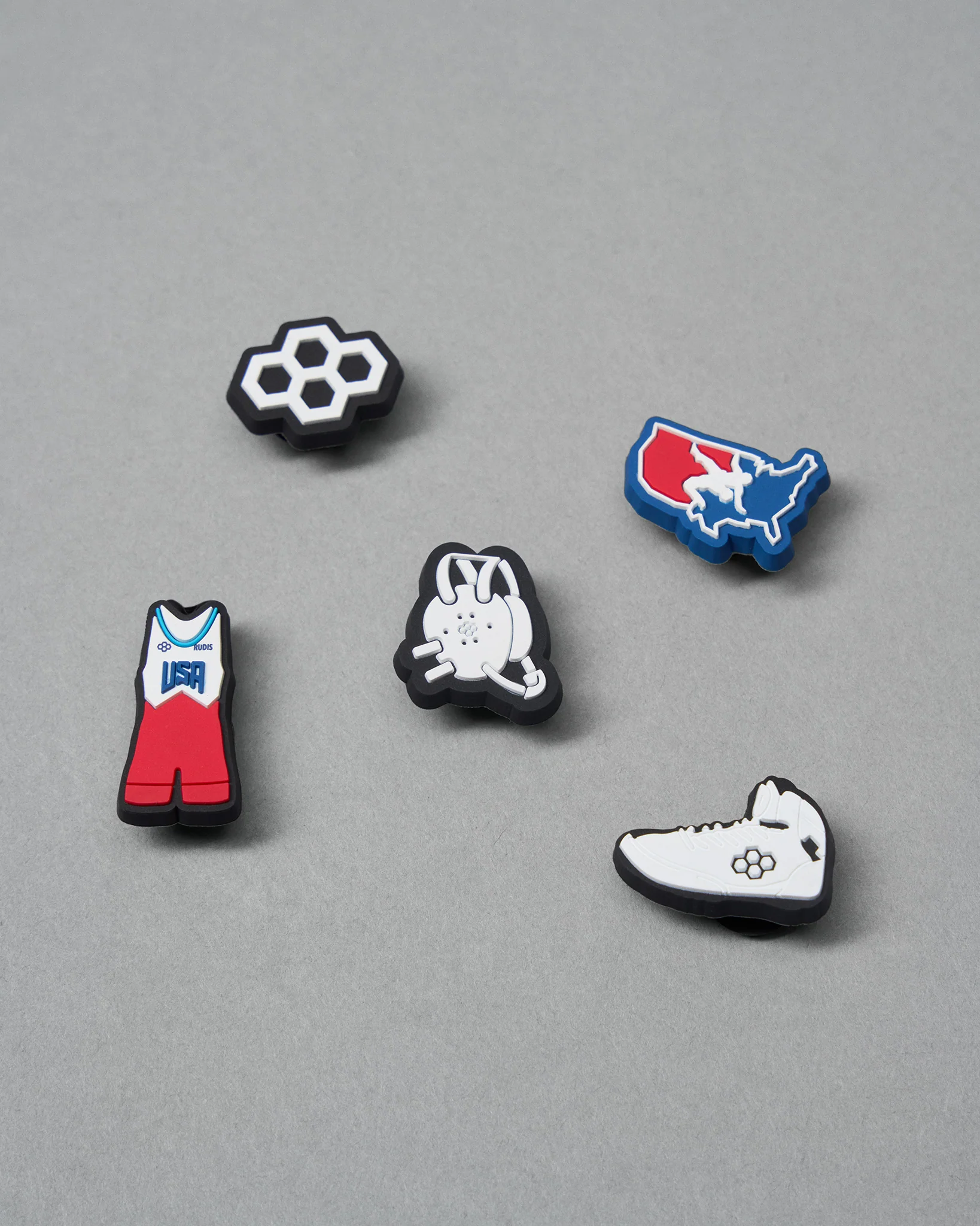 USA Wrestling 5 Pack Shoe Charms