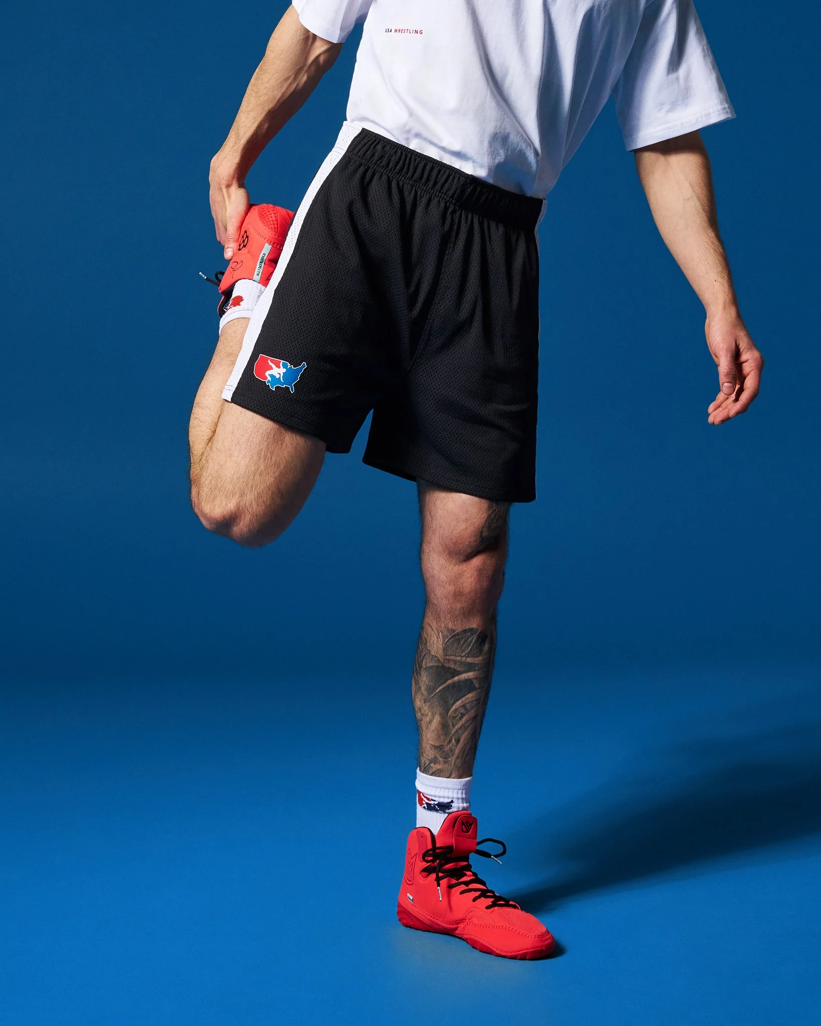 USA Wrestling 5" Premium Panel Mesh Shorts - Image 2