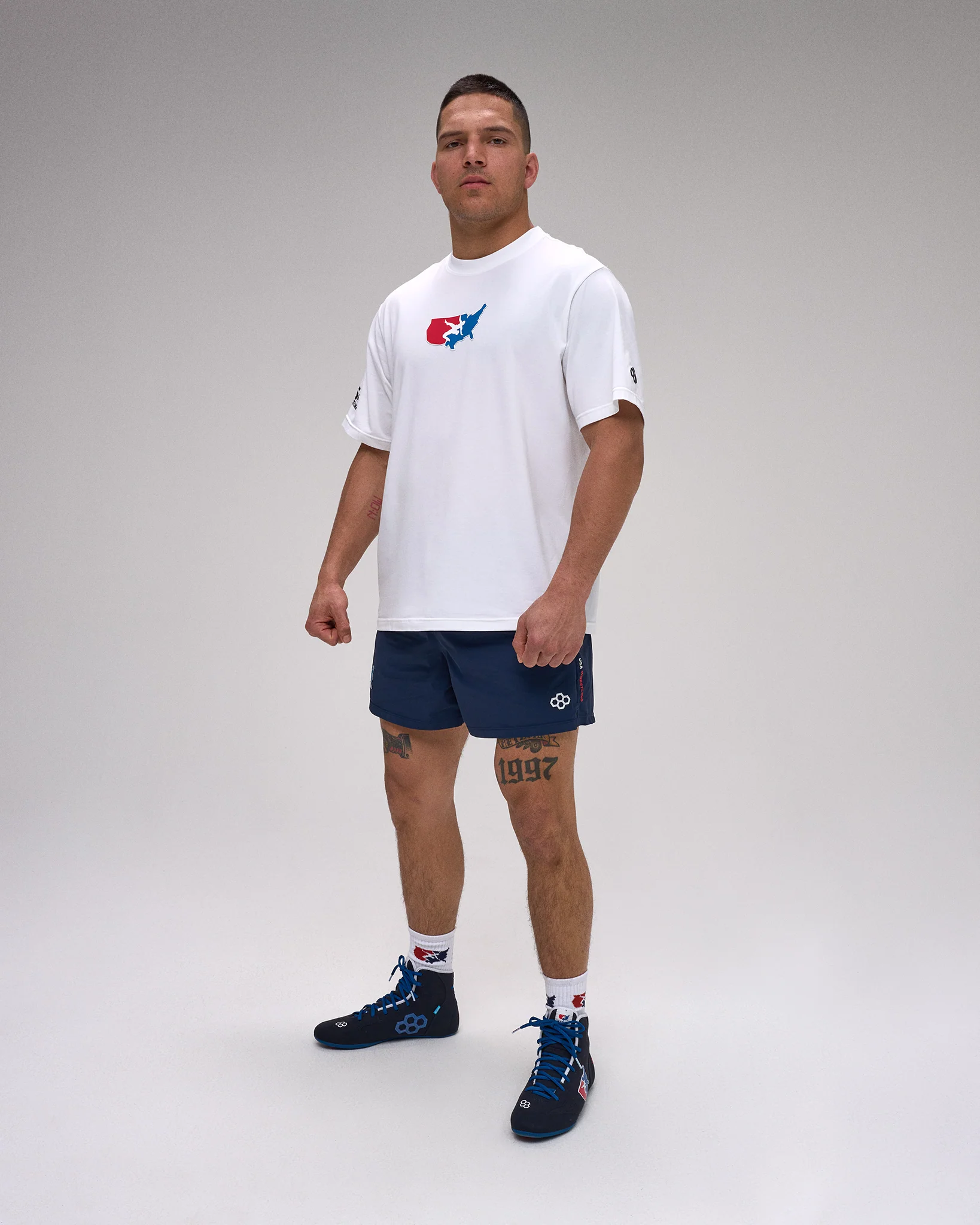 USA Wrestling Boxy Hybrid T-Shirt - Image 10