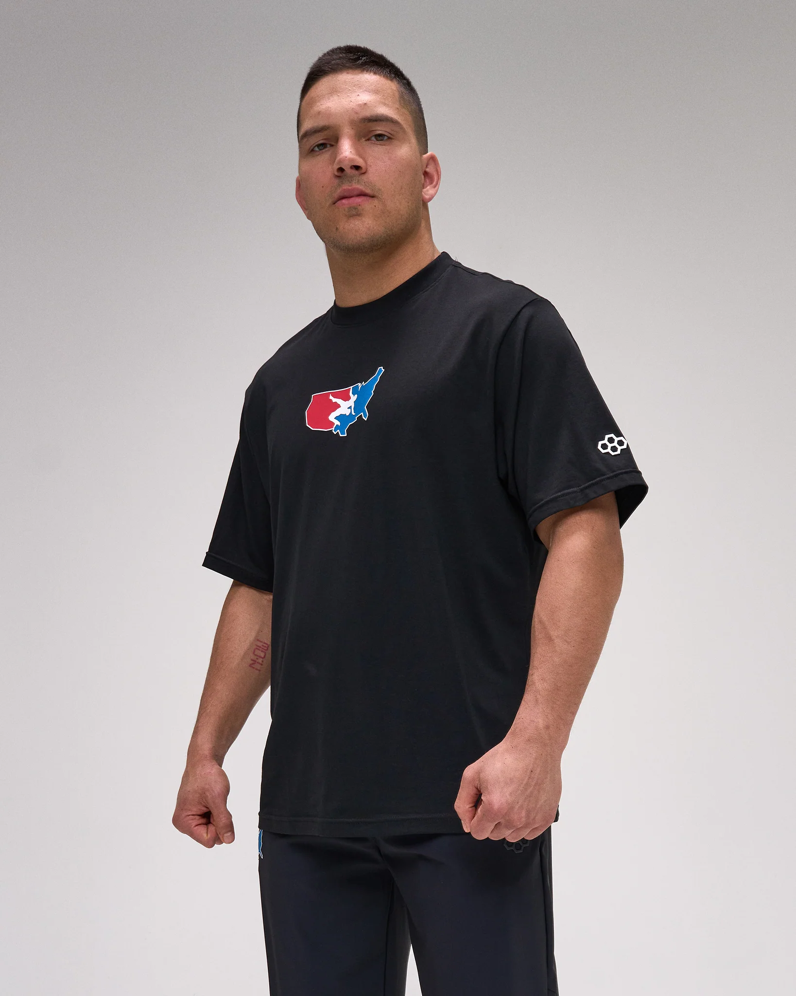 USA Wrestling Boxy Hybrid T-Shirt - Image 6