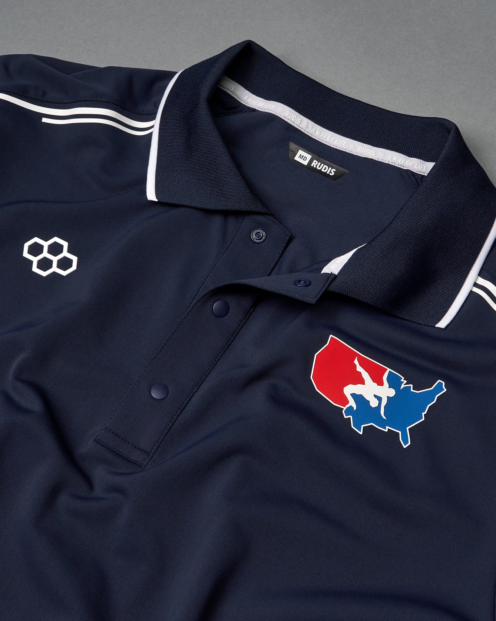 USA Wrestling Chronicle Elite Snap Polo - Image 4
