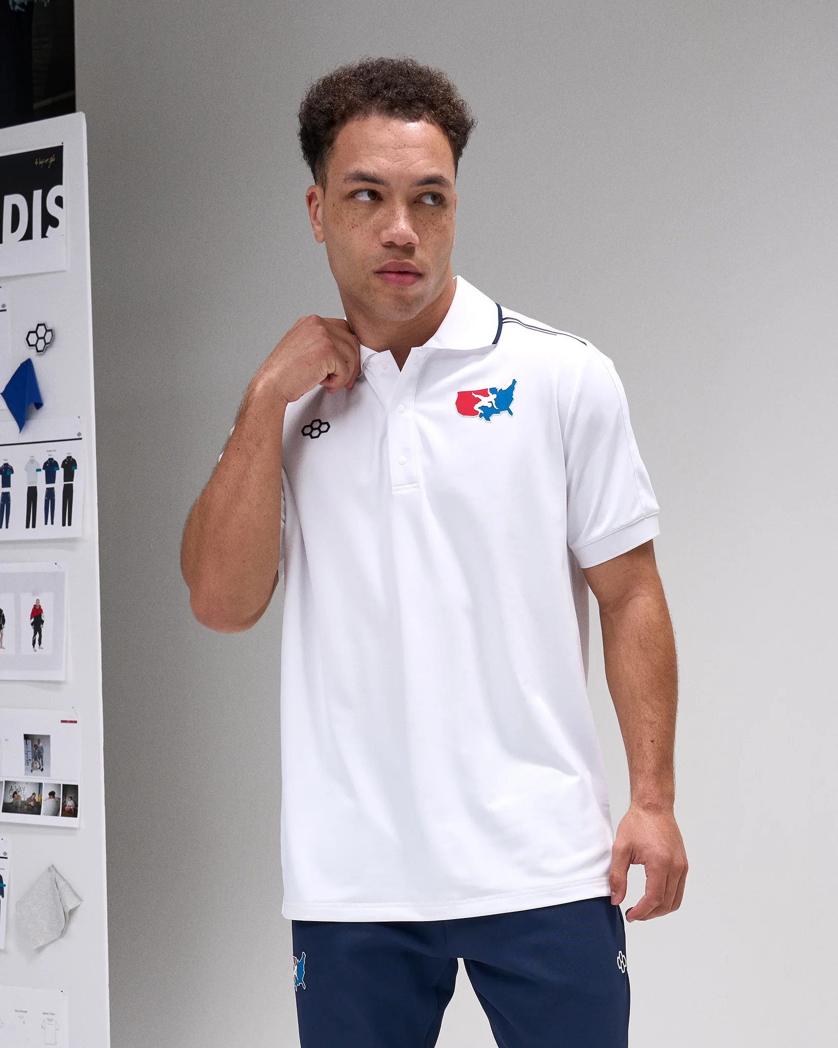 USA Wrestling Chronicle Elite Snap Polo - Image 7