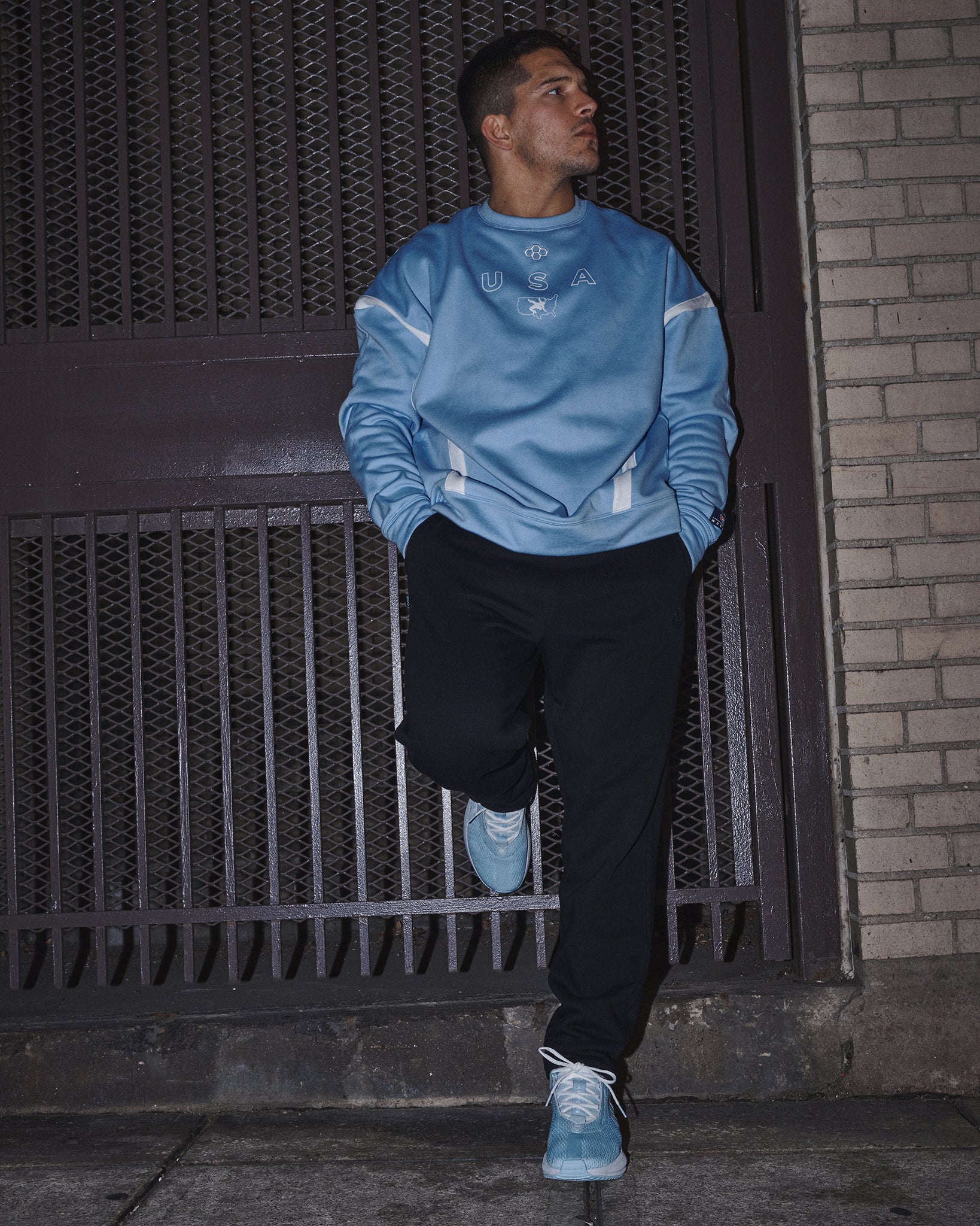 USA Wrestling Colorblock Crewneck - Image 19