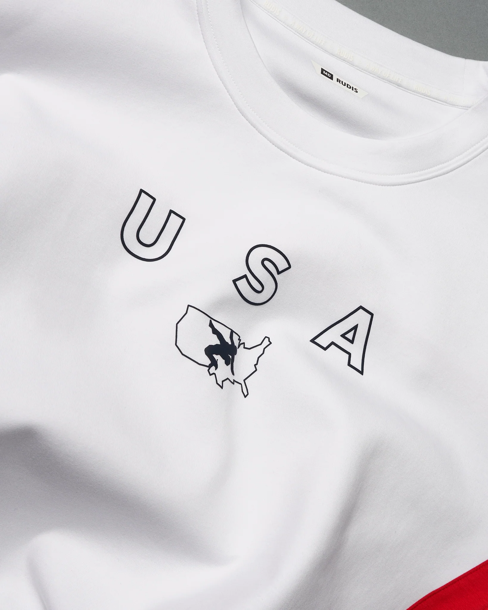 USA Wrestling Colorblock Crewneck - Image 3