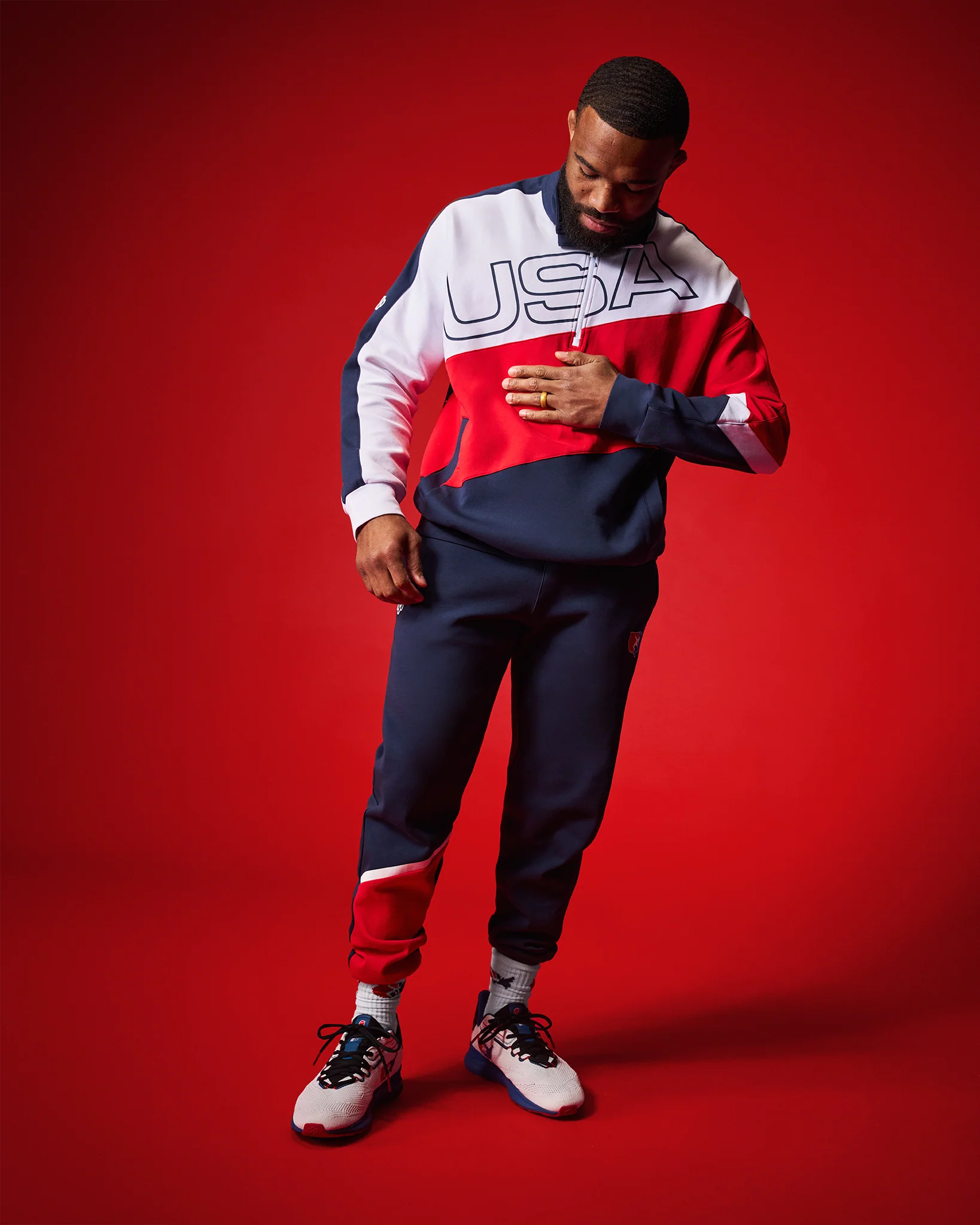 USA Wrestling Colorblock Jogger - Image 4