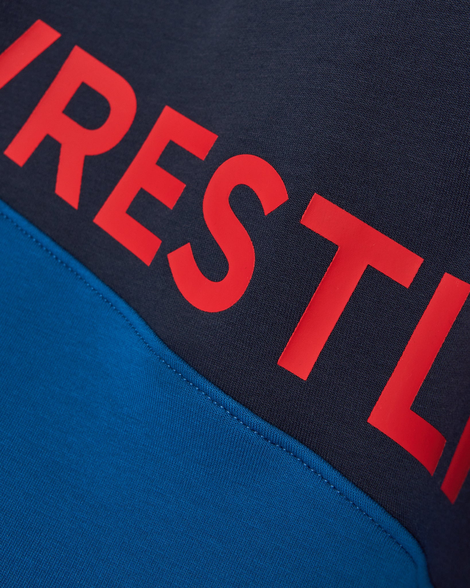 USA Wrestling Colorblock Youth Hoodie - Navy/Blue/White - Image 5