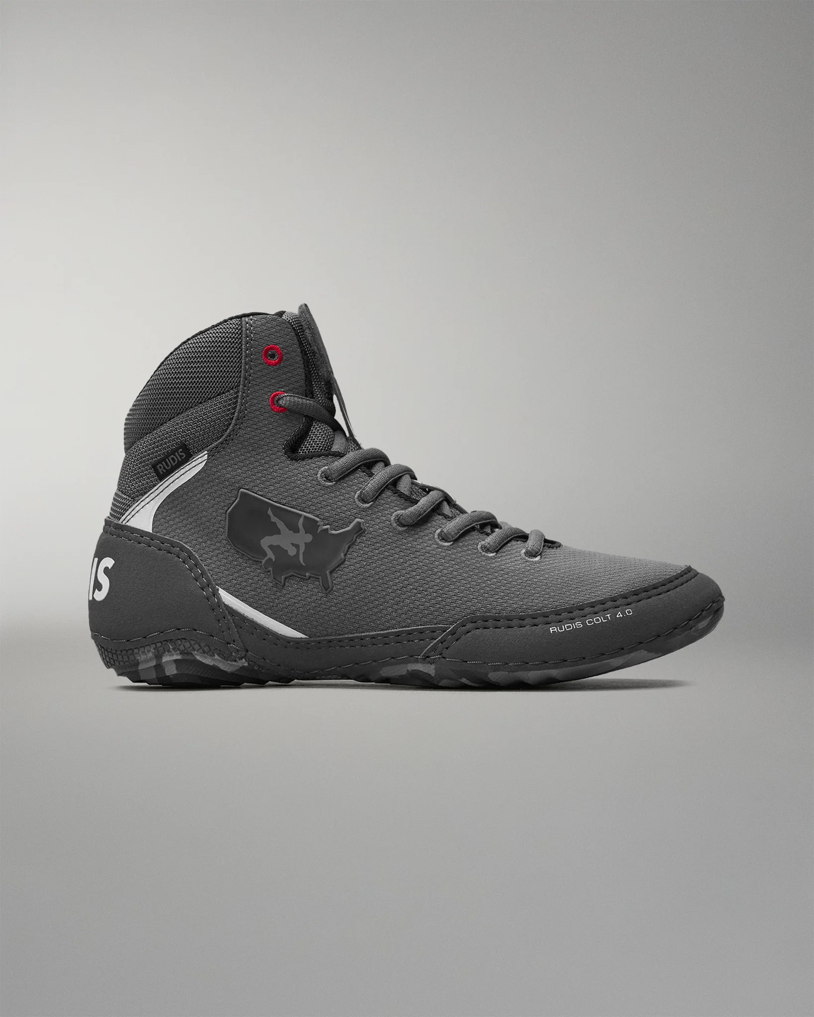 USA Wrestling Colt 4.0 Adult Wrestling Shoes - Gray Camo - Image 3