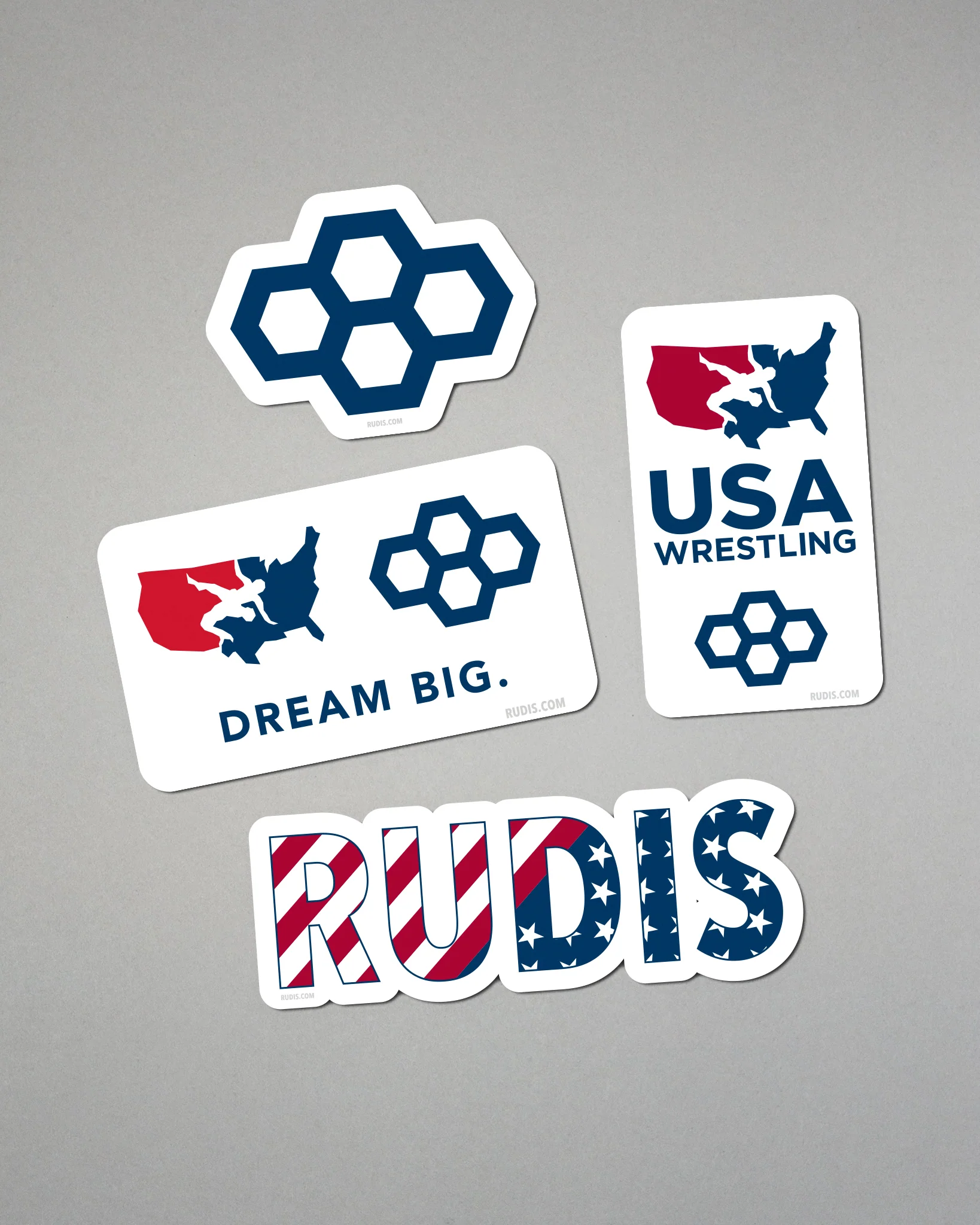 USA Wrestling Dream Big Sticker Pack