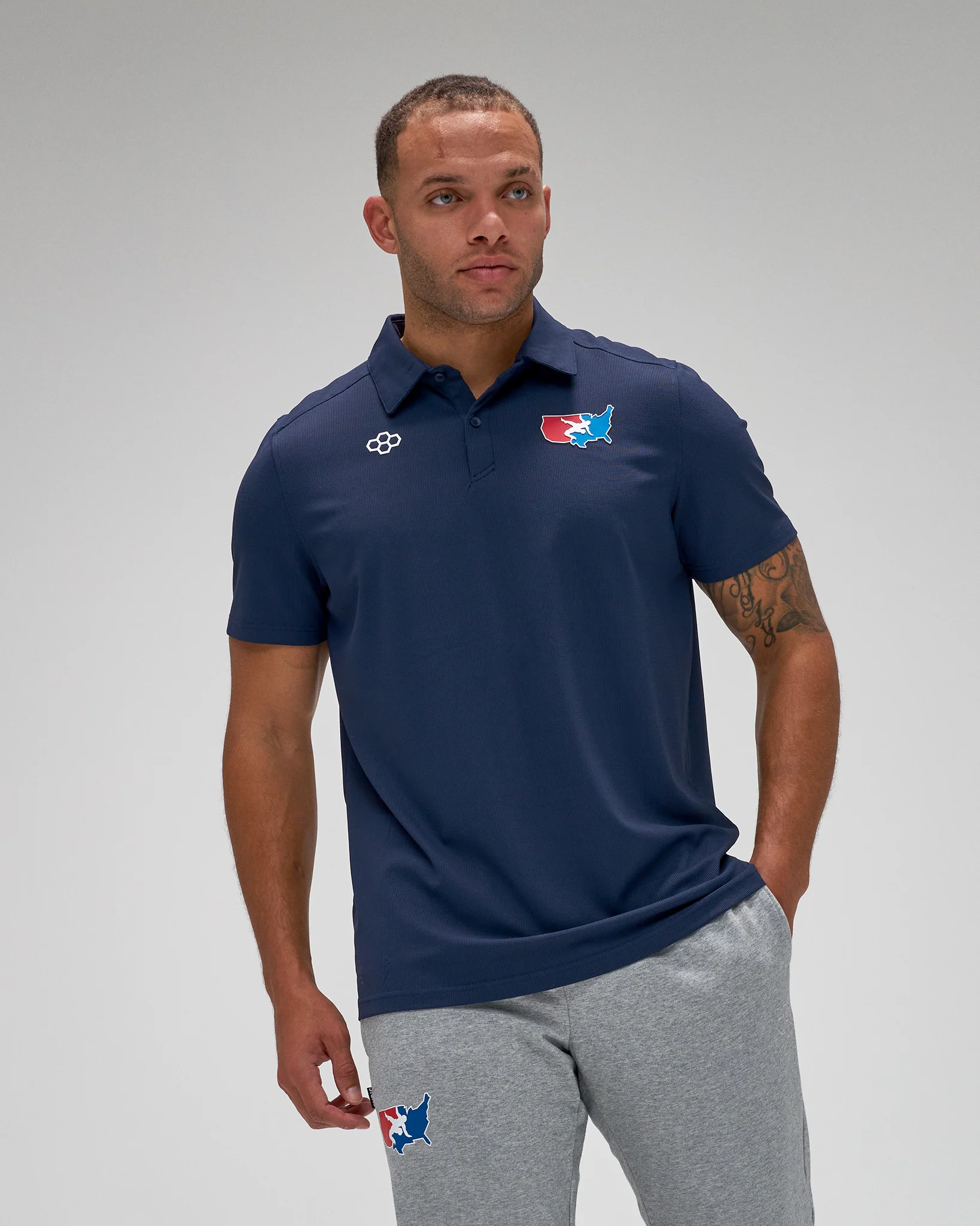 USA Wrestling Go-To Hex Polo