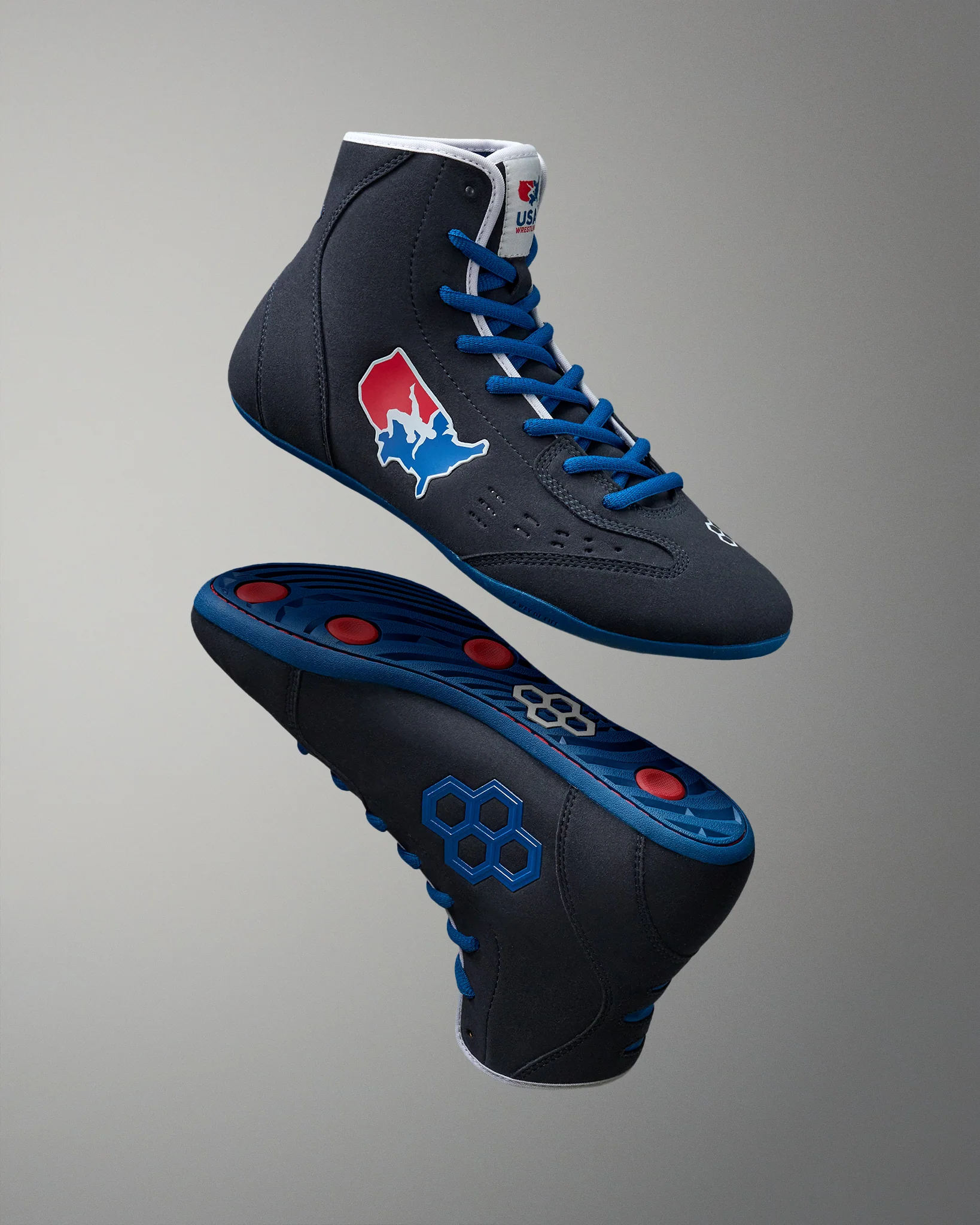 USA Wrestling International Adult Wrestling Shoes - USA Black - Image 2