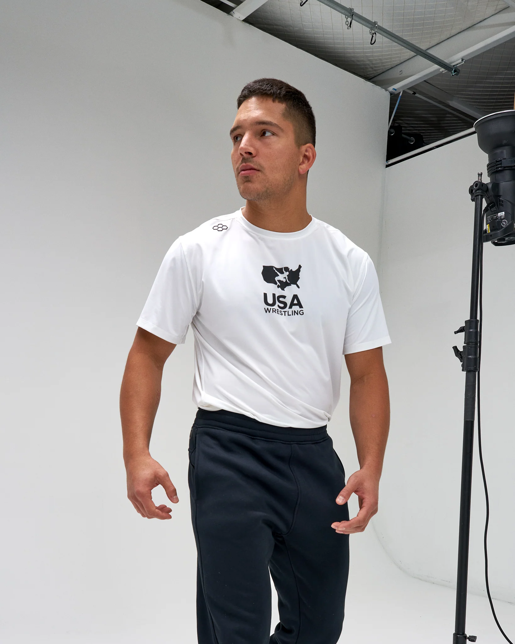 USA Wrestling Legacy Performance Heather T-Shirt